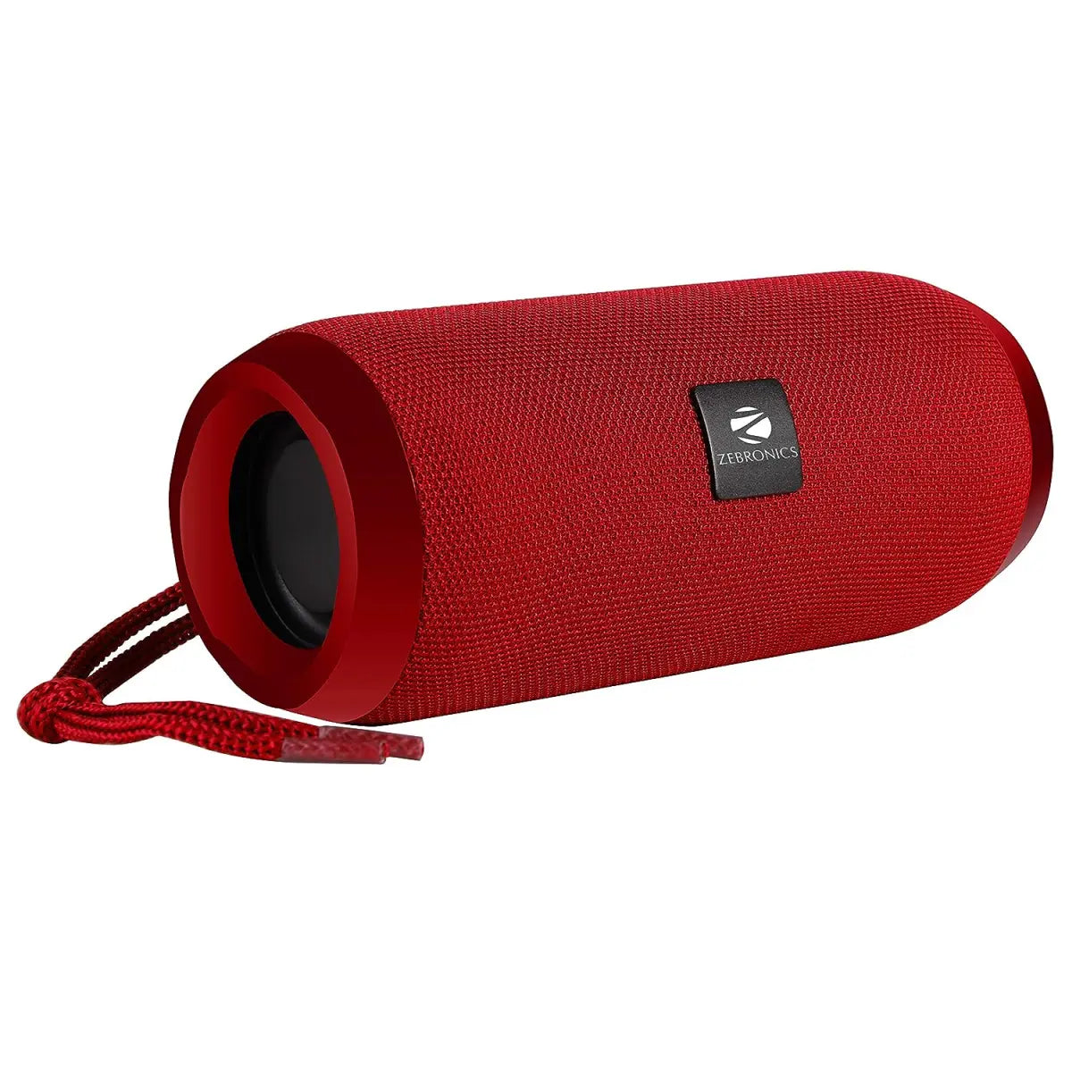 ZEBRONICS Zeb-Action Portable BT Speaker with TWS Function, USB,mSD, AUX, FM, Mic & Fabric Finish(Red)