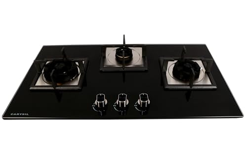 Carysil Brazzo 3 Burner Built in Glass Hob 78 cm
