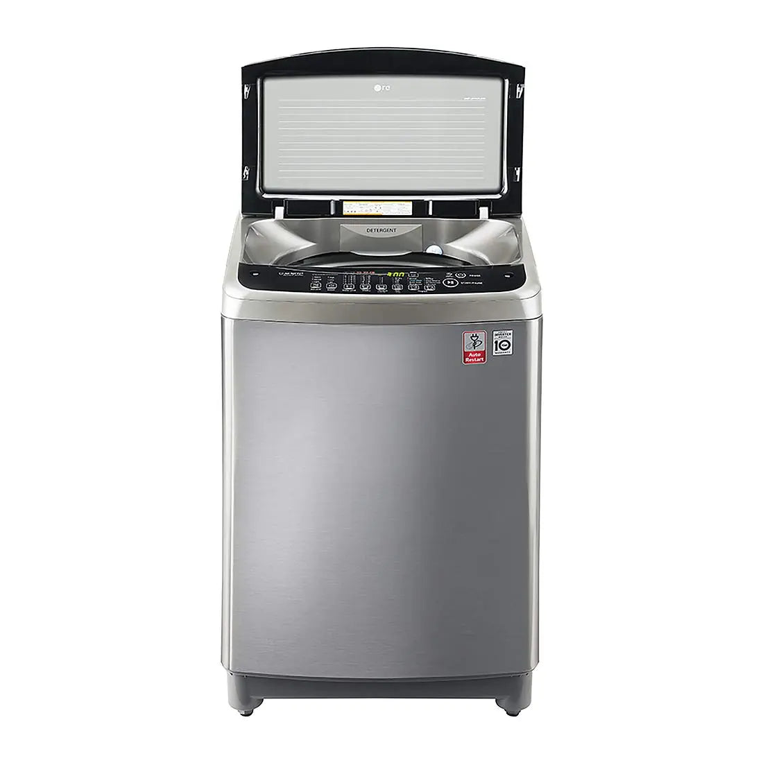 LG 8.0 Kg Inverter Fully-Automatic Top Loading Washing Machine (T9077NEDL5, Free Silver)