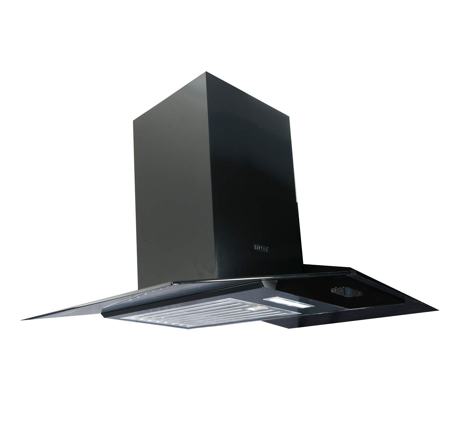 Carysil Crystal 90 cm 1000 m3/hr Auto Clean Chimney - Crystal 90 BF, BF, Soft button control, BK, Oil Collector