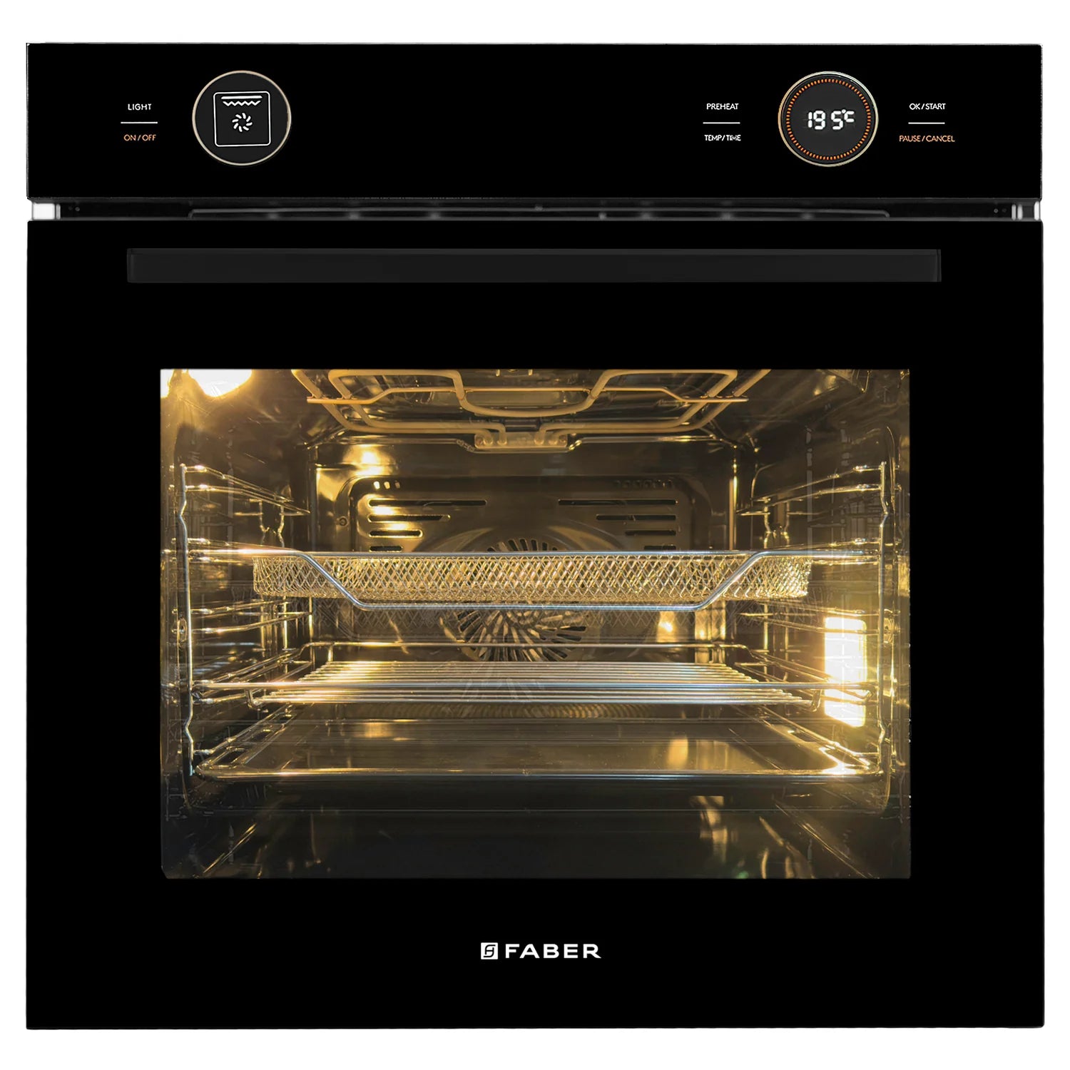 Faber FBIO 81L 10F DIGI BK Built-in Oven 81L: Sleek and Spacious