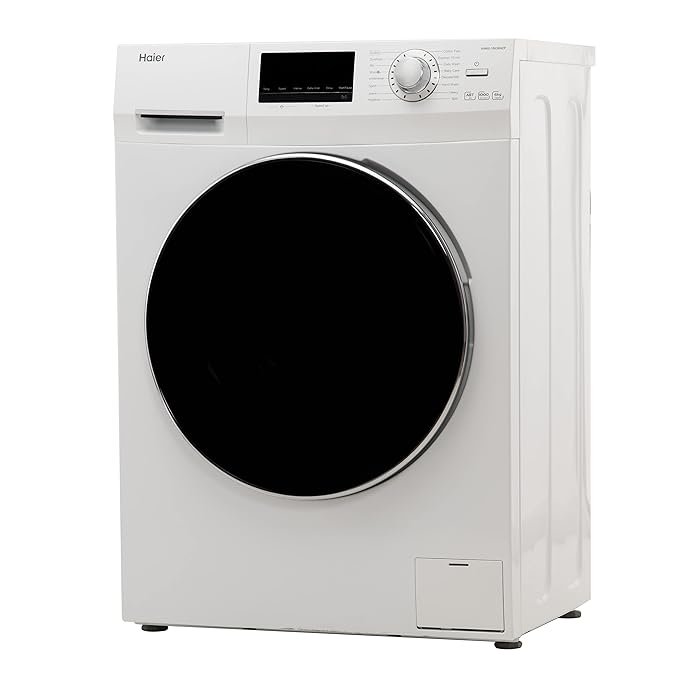 Haier 6 kg Fully Automatic Front Load Washing Machine with In-built Heater White  (HW60-BP10636)