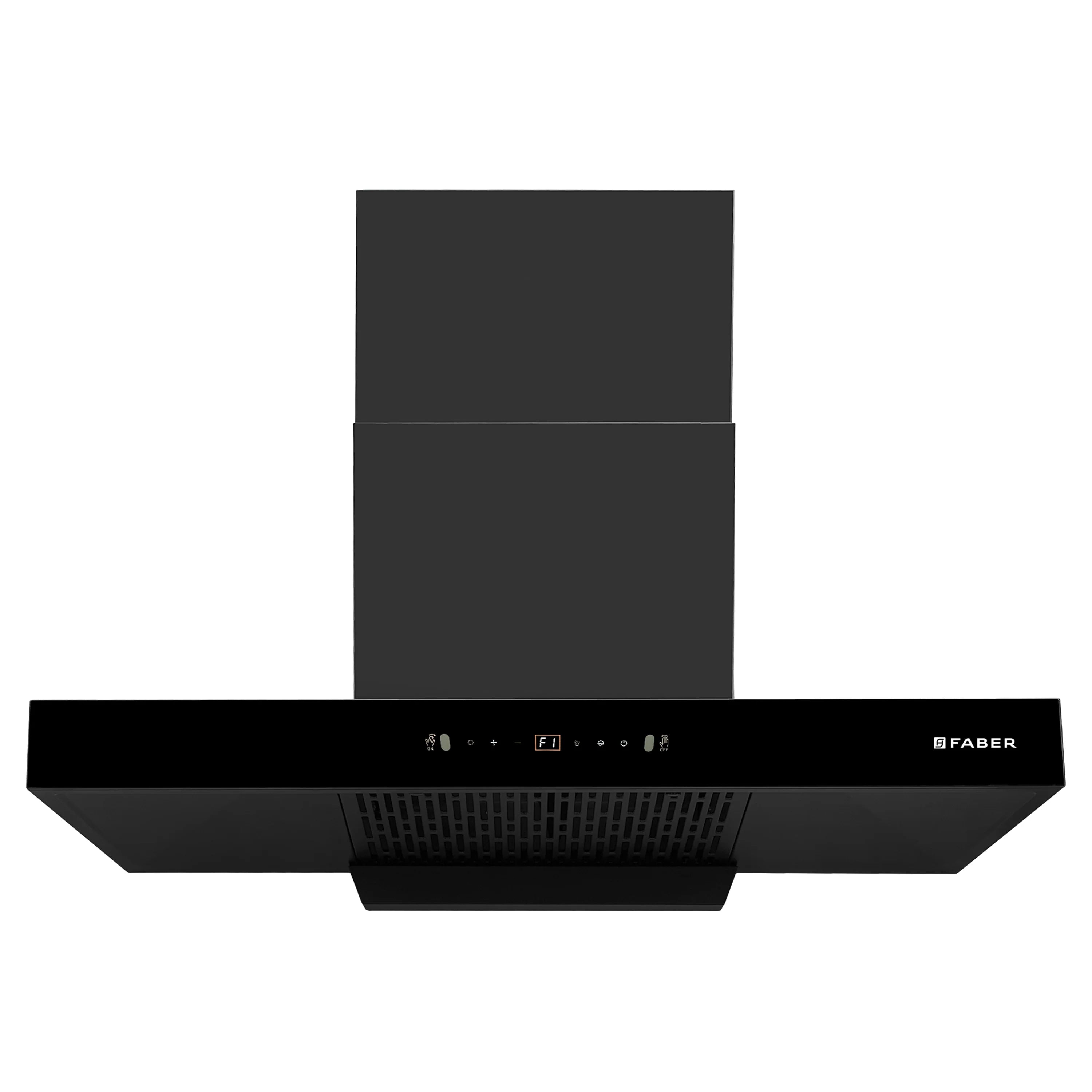 Faber Sigma BLDC HC SC FL BK IN 90cm 1600m3/hr Ducted Auto Clean Wall Mount Chimney with LPG Sensor