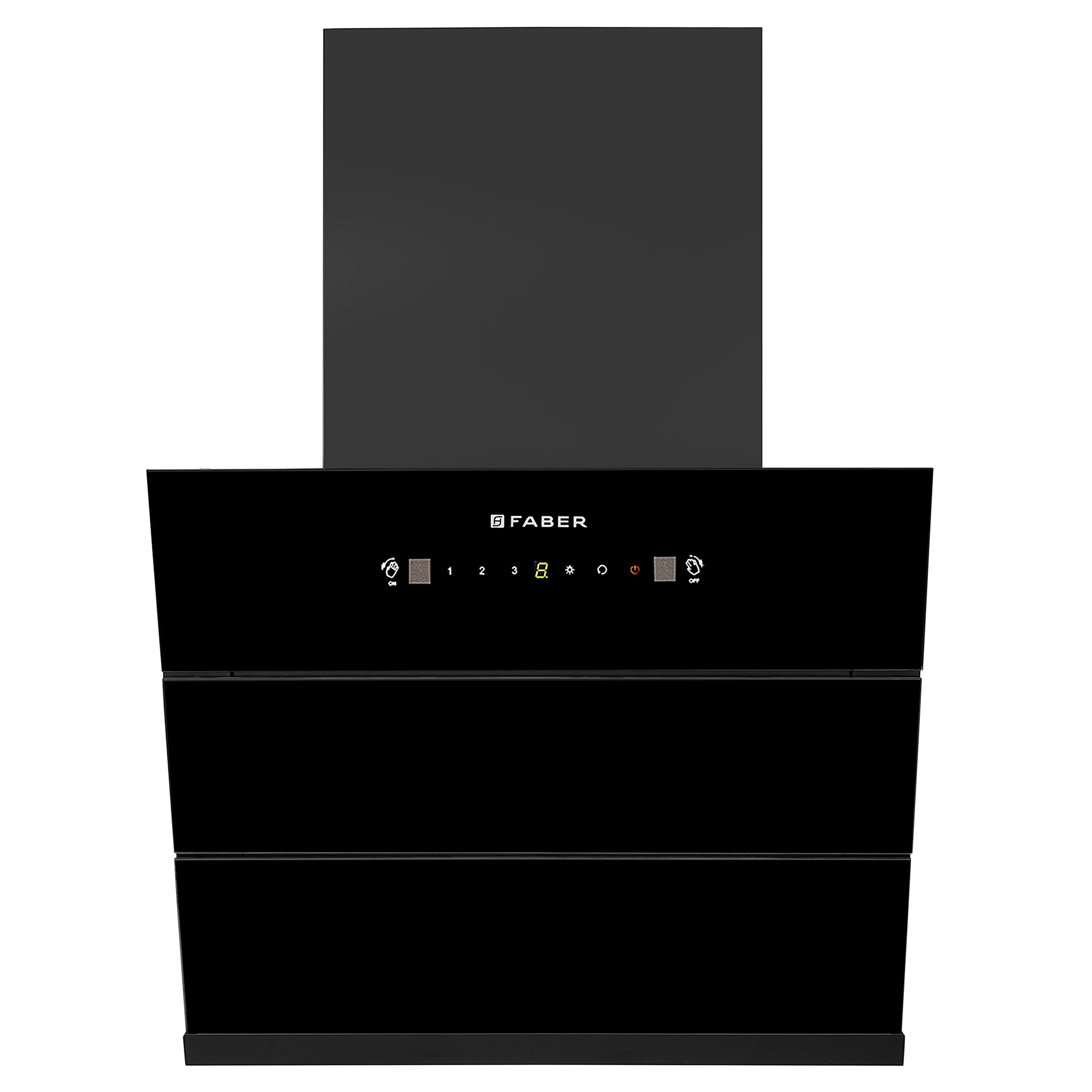 Faber ARIES XL FL HC SC BK IN 60 - V Chimney Hood: Sleek and Stylish Kitchen Essential