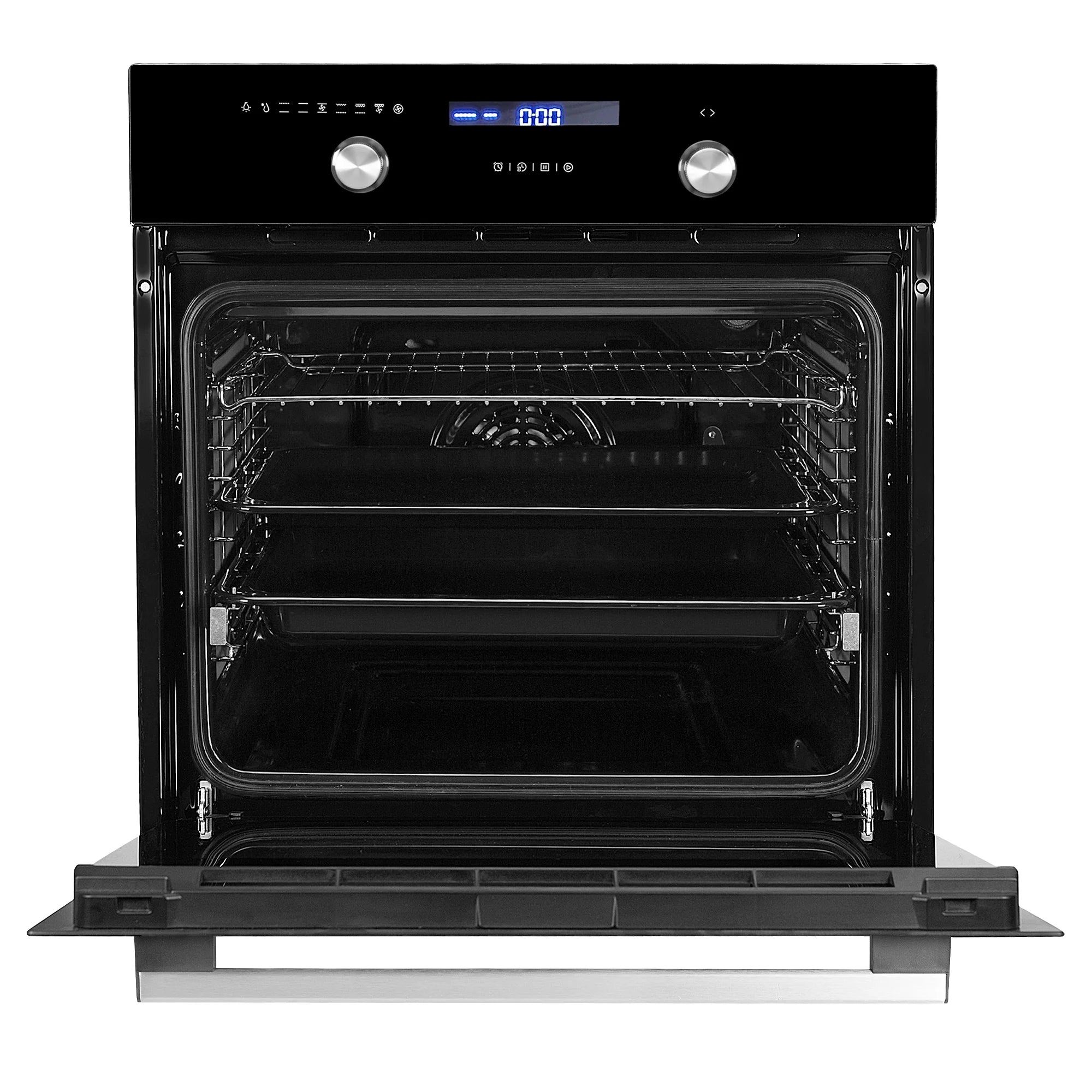 FBIO 75L 9F BK Built-In Oven: 75L Capacity, 9 Functions, Black Finish