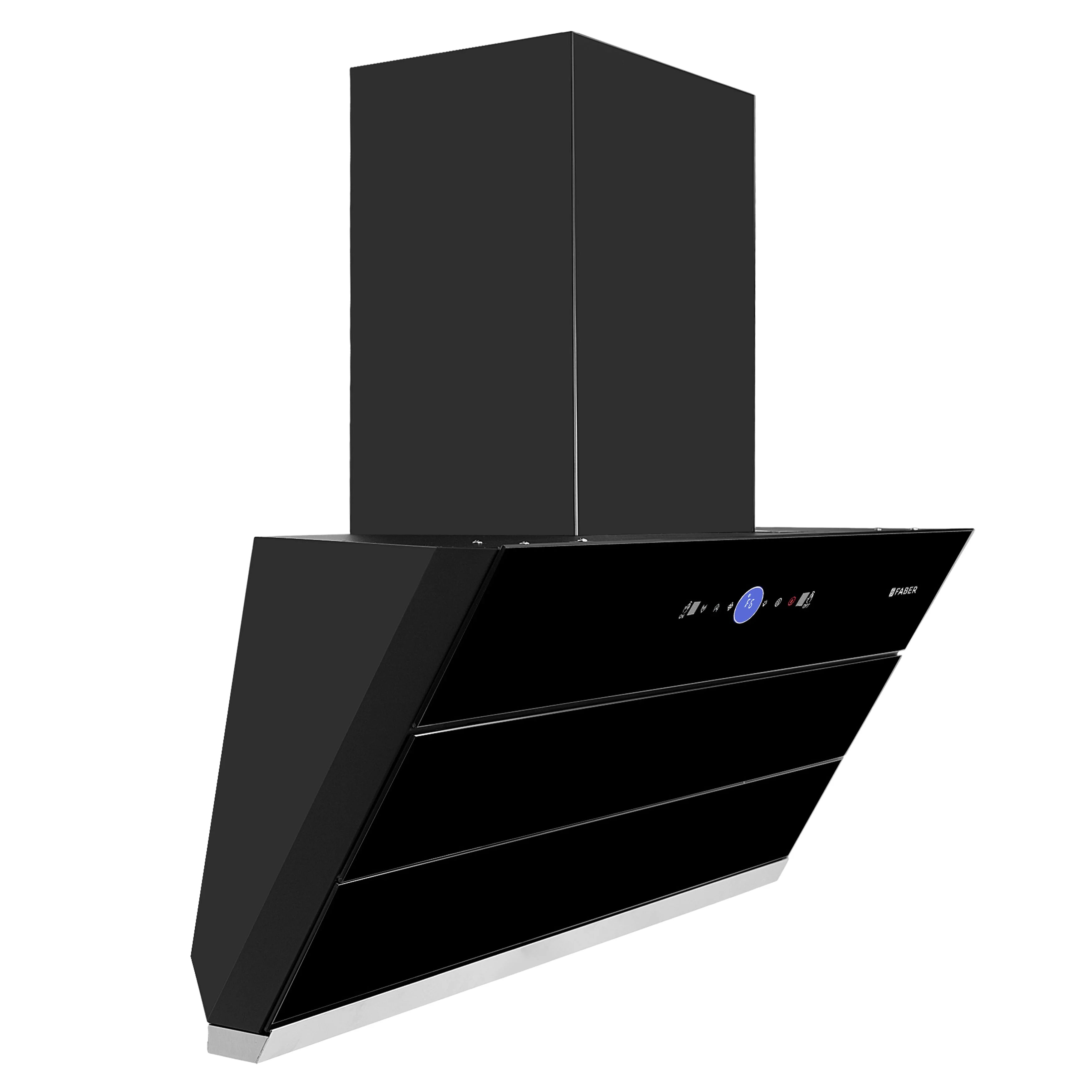 Faber Comet BLDC FL HC SC BK IN 60 cm Chimney Hood | Filterless | Autoclean | Touch & Gesture Control