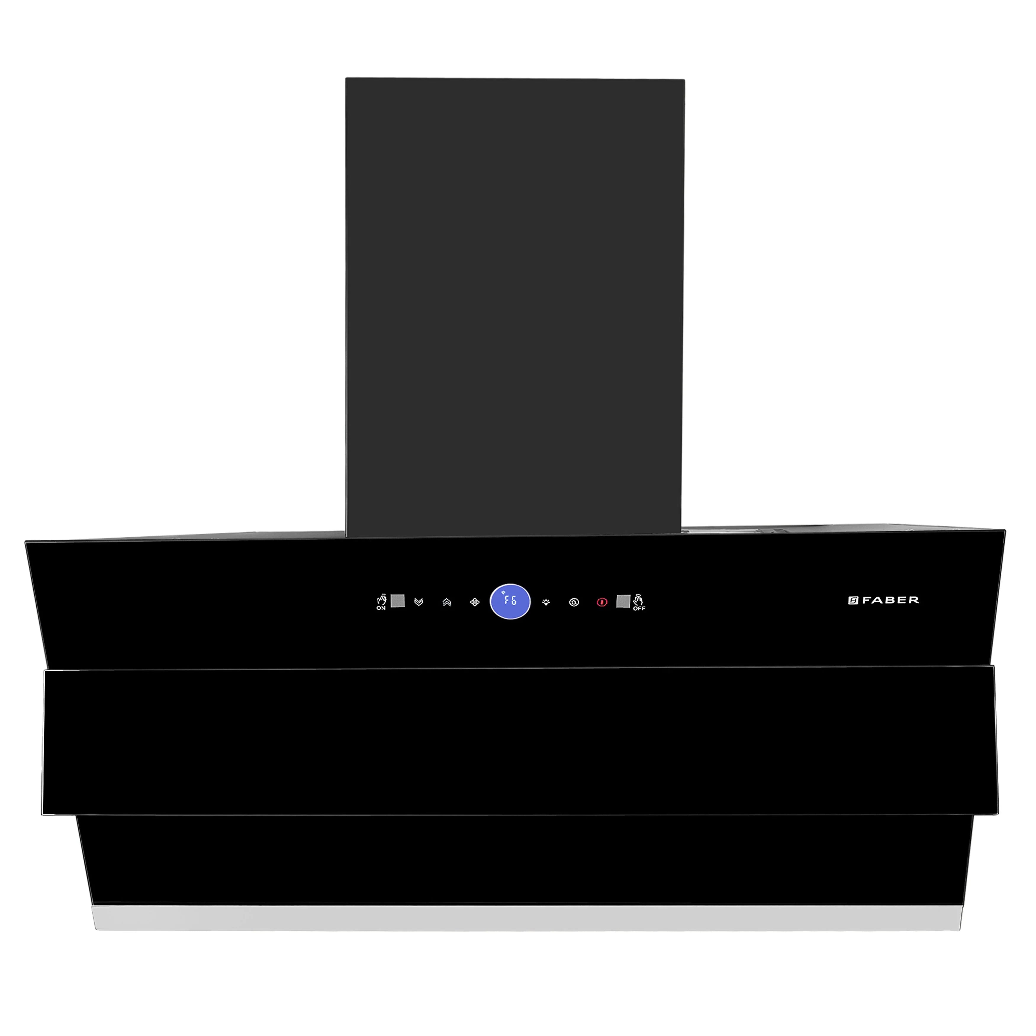 Faber Comet BLDC FL HC SC BK IN 90cm Wall Mounted Chimney | filterless | Autoclean | Touch & Gesture Control
