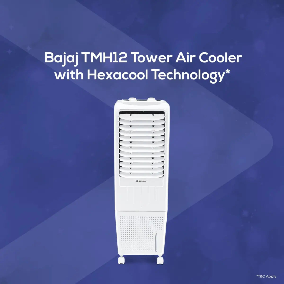 Bajaj TMH12 Tower Air Cooler - 12L White