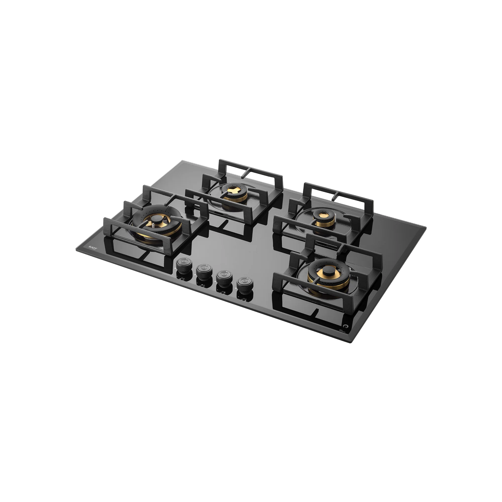 Kaff MFBX 764 - Full Brass Burners Built-in Hob with Square Drip Tray