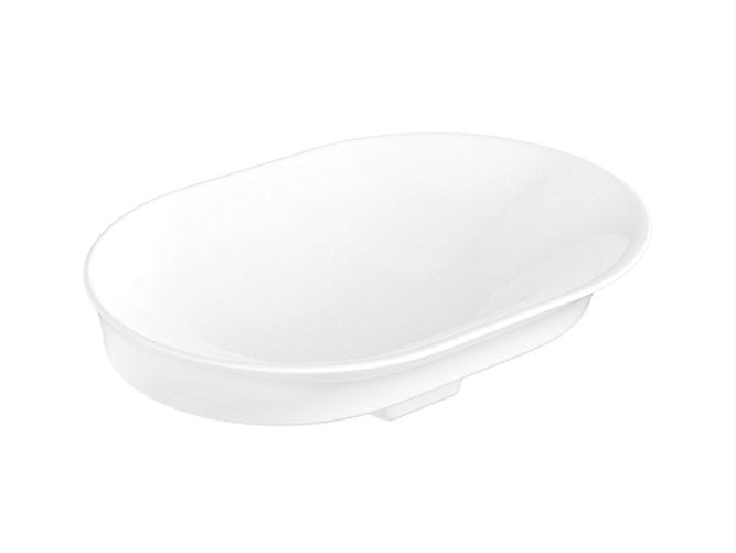 kohler K-28783IN-0 545mm vessel basin without faucet hole in white