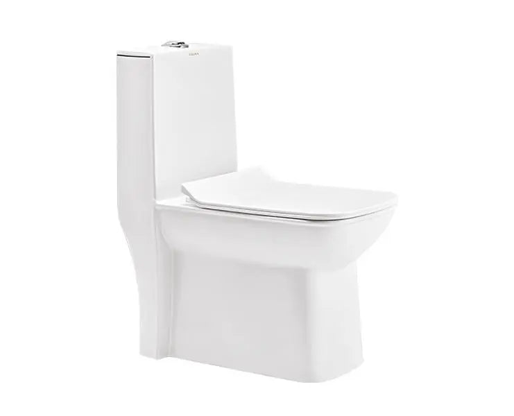 Cera S1013214 Cera Chanel One Piece EWC With Seat Cover And Twin Flush Fitting (S Trap 110 mm With Slim Soft Close Seat Cover)