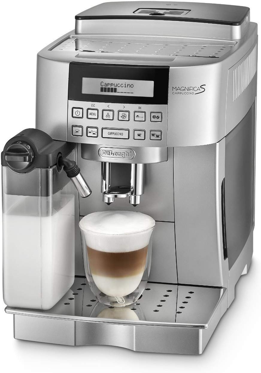 DELONGHI ECAM 22.360.S Fully Automatic Coffee Machine (Silver & Black)