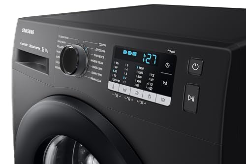 Samsung 8 kg, Hygiene Steam with Inbuilt Heater, Digital Inverter, Fully-Automatic Front Load Washing Machine (WW80TA046AB1TL, Black)