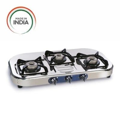 Glen Gas Stove 3 Burner 1037 Stainless steel - Alloy