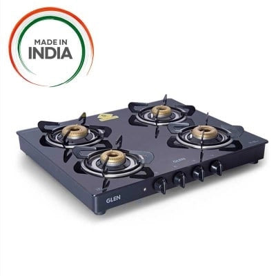 Glen Glass Cooktop 4 Burner 1041 GT 4BB BK