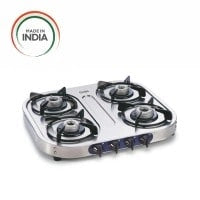 Glen Gas Stove 4 Burner 1044 Stainless Steel - Alloy, Manual Ignition