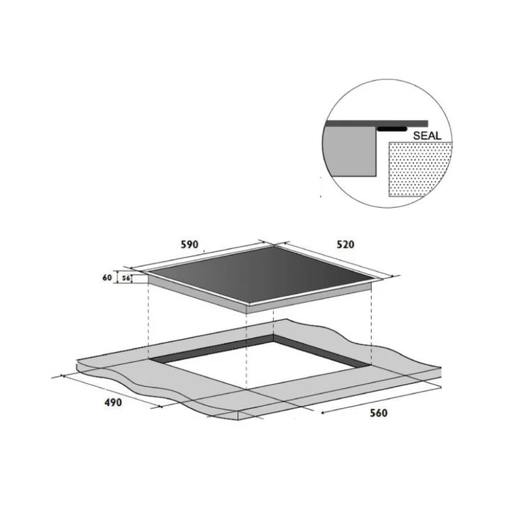 Hafele Elena 60 4-Zone Induction Hob - Efficient and Stylish Cooking