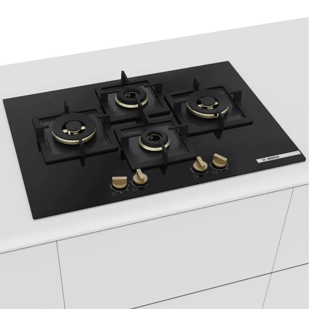 Bosch SMP6HMI00I Dishwasher + PNI7B6G20I 75cm 4 Brass Burner Hob Combo