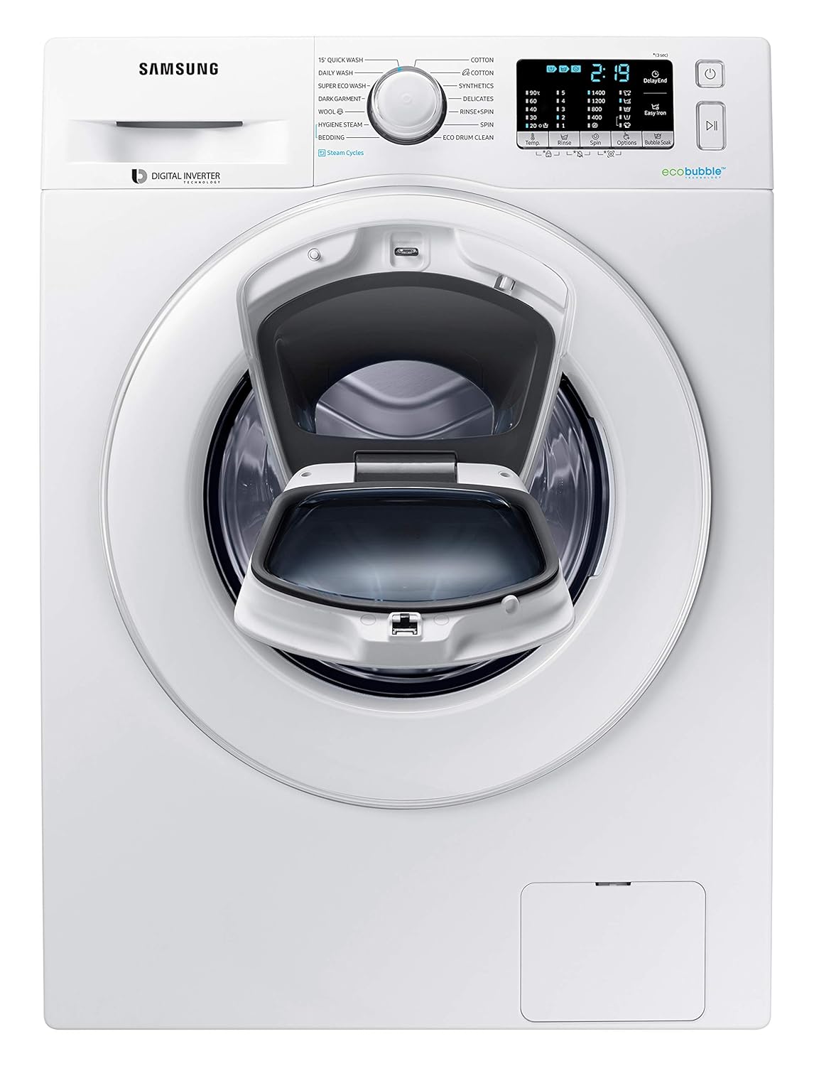 Samsung 8.0 Kg Inverter Front Load Washing Machine (WW81K54E0WW/TL, White) - Fully-Automatic, Energy Efficient