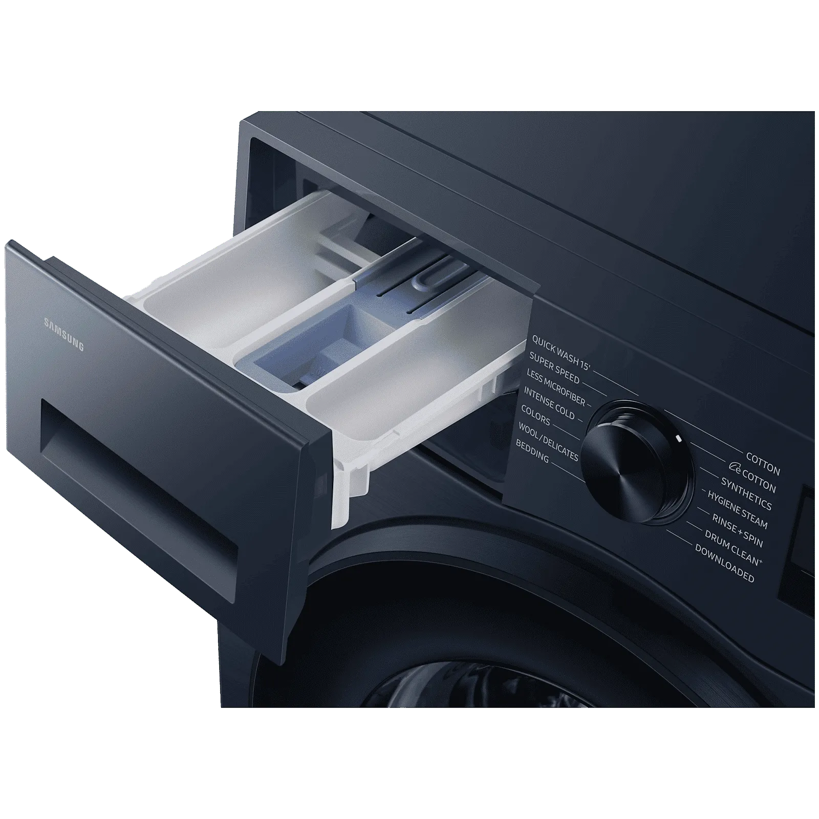 Samsung 9kg Front Load Washer with BeSpoke AI, EcoBubble, Energy-Saving AI Mode, Hygiene Features, WiFi Connectivity, Navy, 5-Star (WW90DG5U24AS)