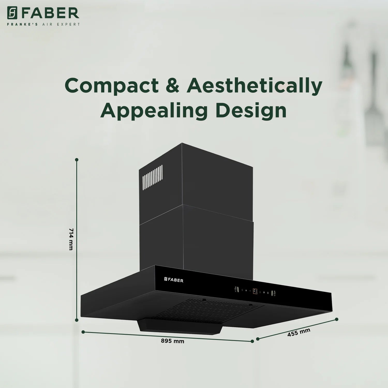 Faber Sigma BLDC HC SC FL BK IN 90cm 1600m3/hr Ducted Auto Clean Wall Mount Chimney with LPG Sensor