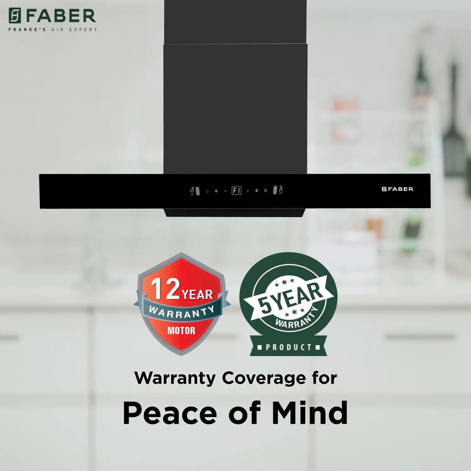 Faber Sigma BLDC HC SC FL BK IN 90cm 1600m3/hr Ducted Auto Clean Wall Mount Chimney with LPG Sensor