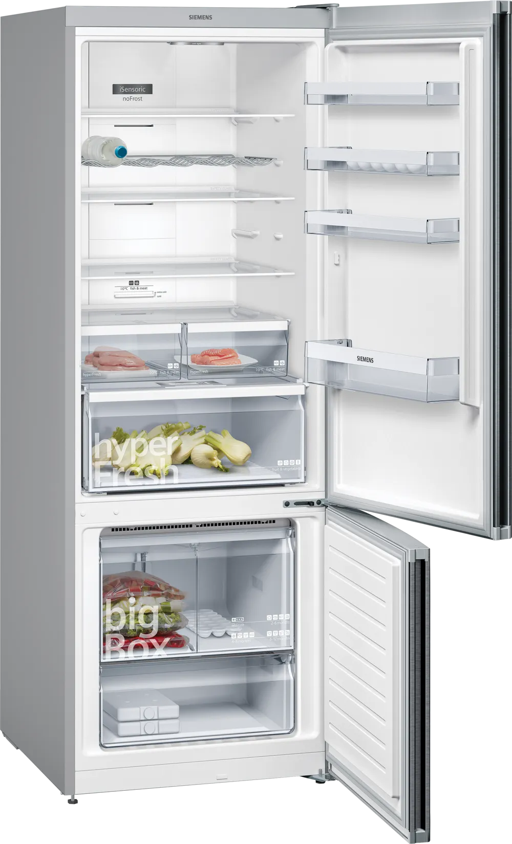 Siemens 559 Litre Double Door Refrigerator (KG56NXX40I, Black)