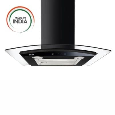 Glen Kitchen Chimney Baffle Filter 60 cm 6071 EX - Black, Touch Control
