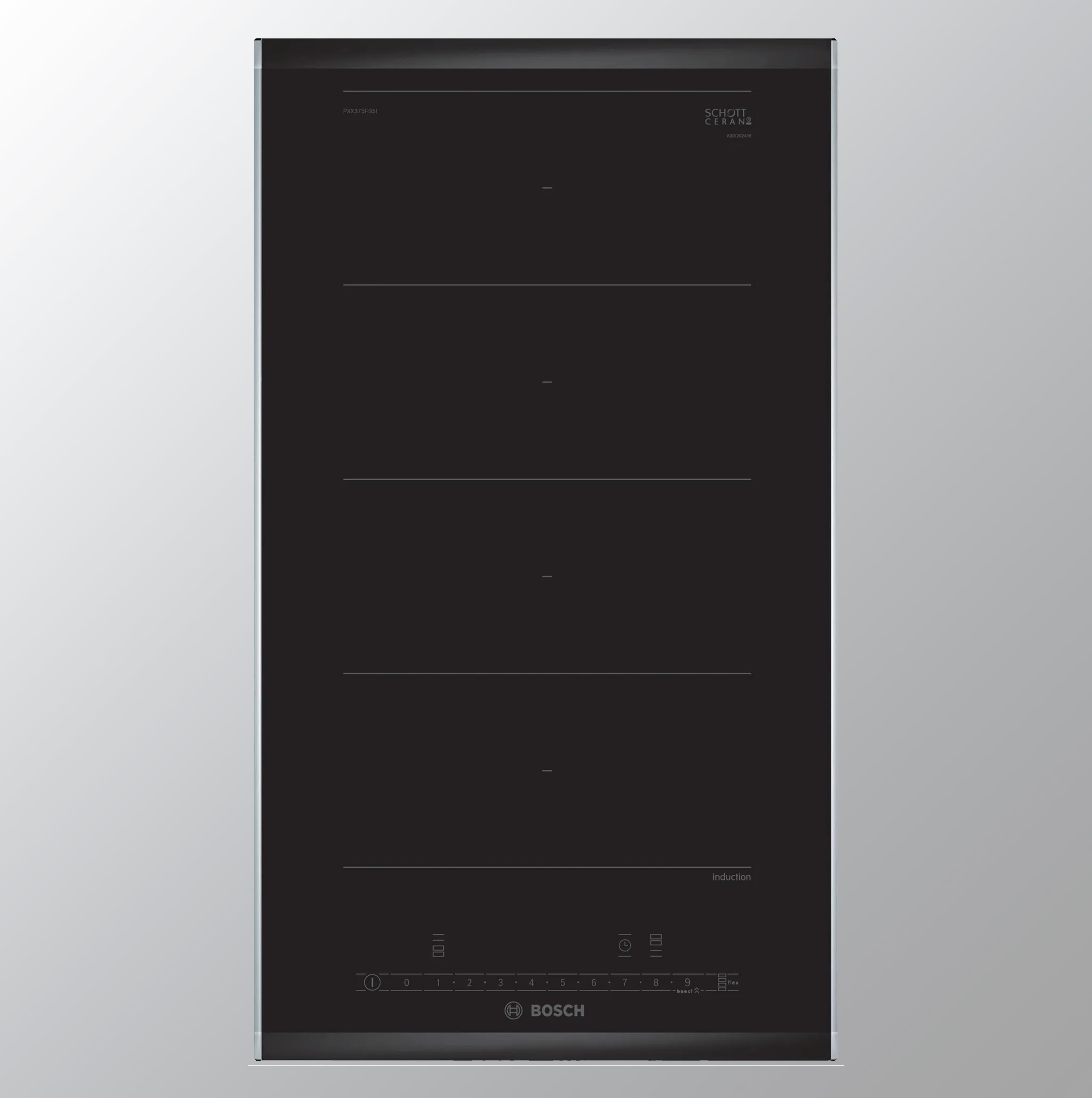 Bosch PXX375FB5I தொடர் 6 ஃப்ளெக்ஸ் தூண்டல் குக்டாப் 30 செ.மீ கருப்பு
