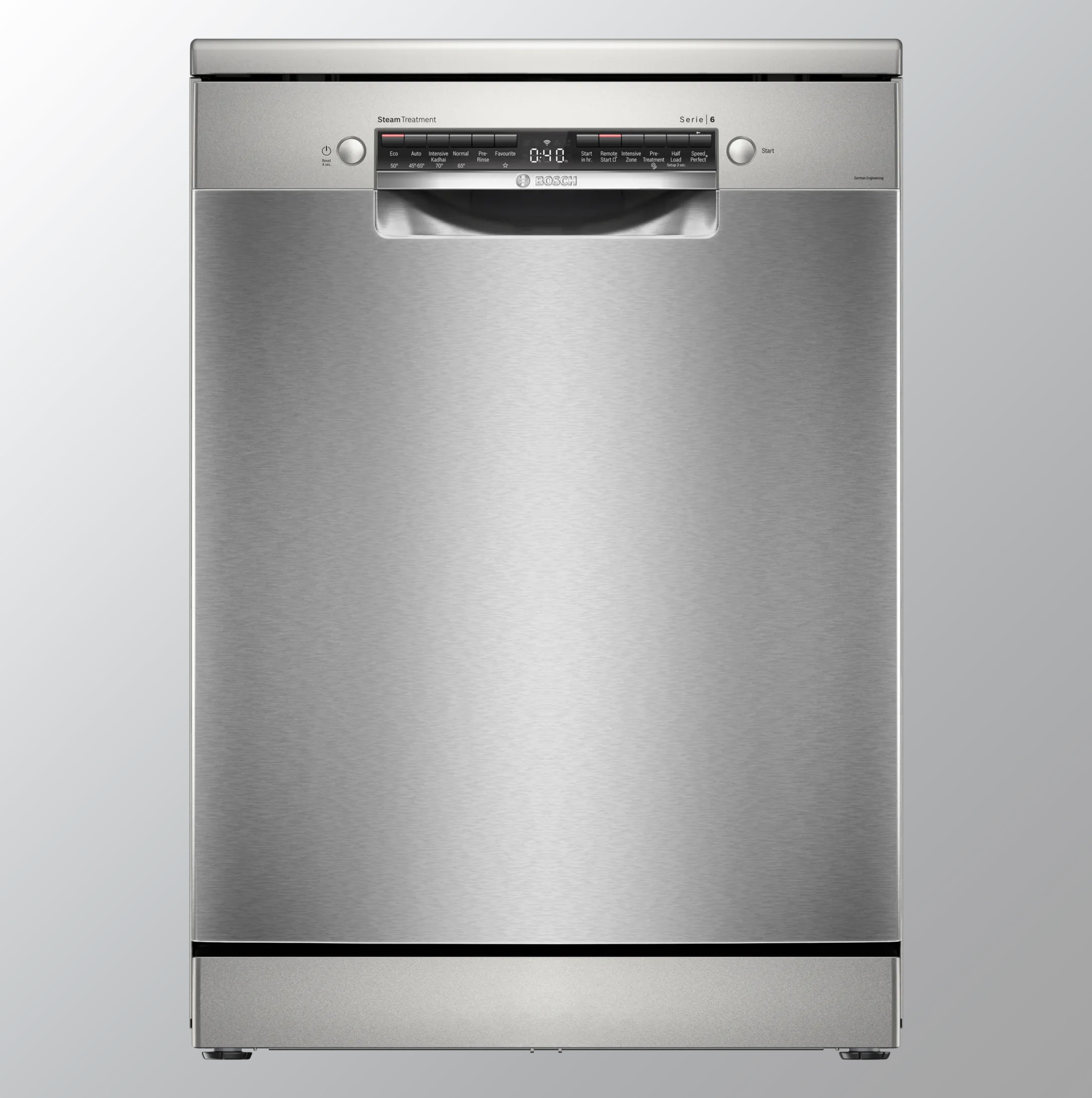 Bosch Series 6 Bosch free-standing dishwasher 60 cm Brushed steel anti-fingerprint SMS6HMI00I/ SMS6HVI00I/ SMS6HVI01I