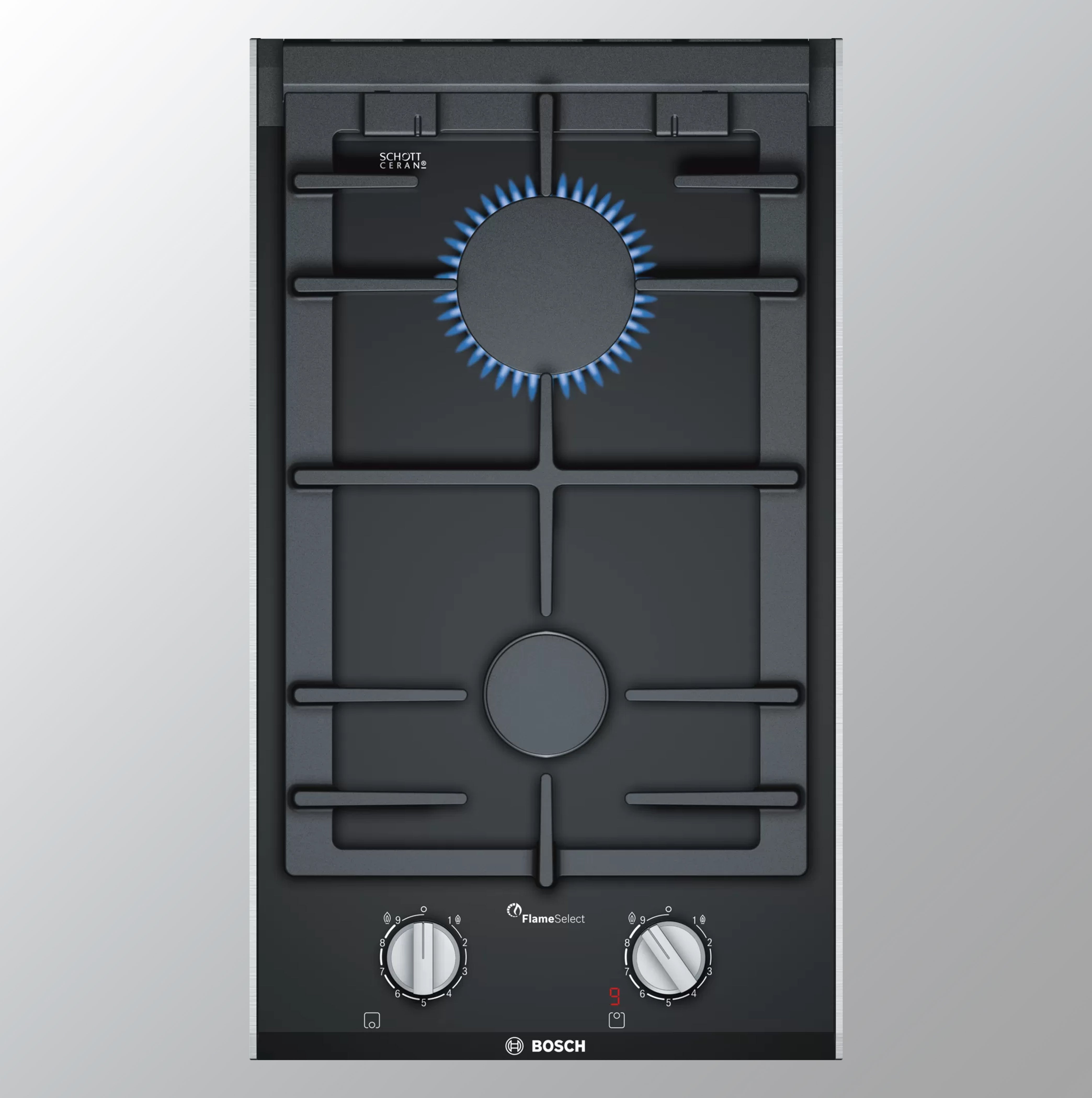 Bosch PRB3A6D70I Series 8 Domino Gas hob 30 cm Ceramic, Black