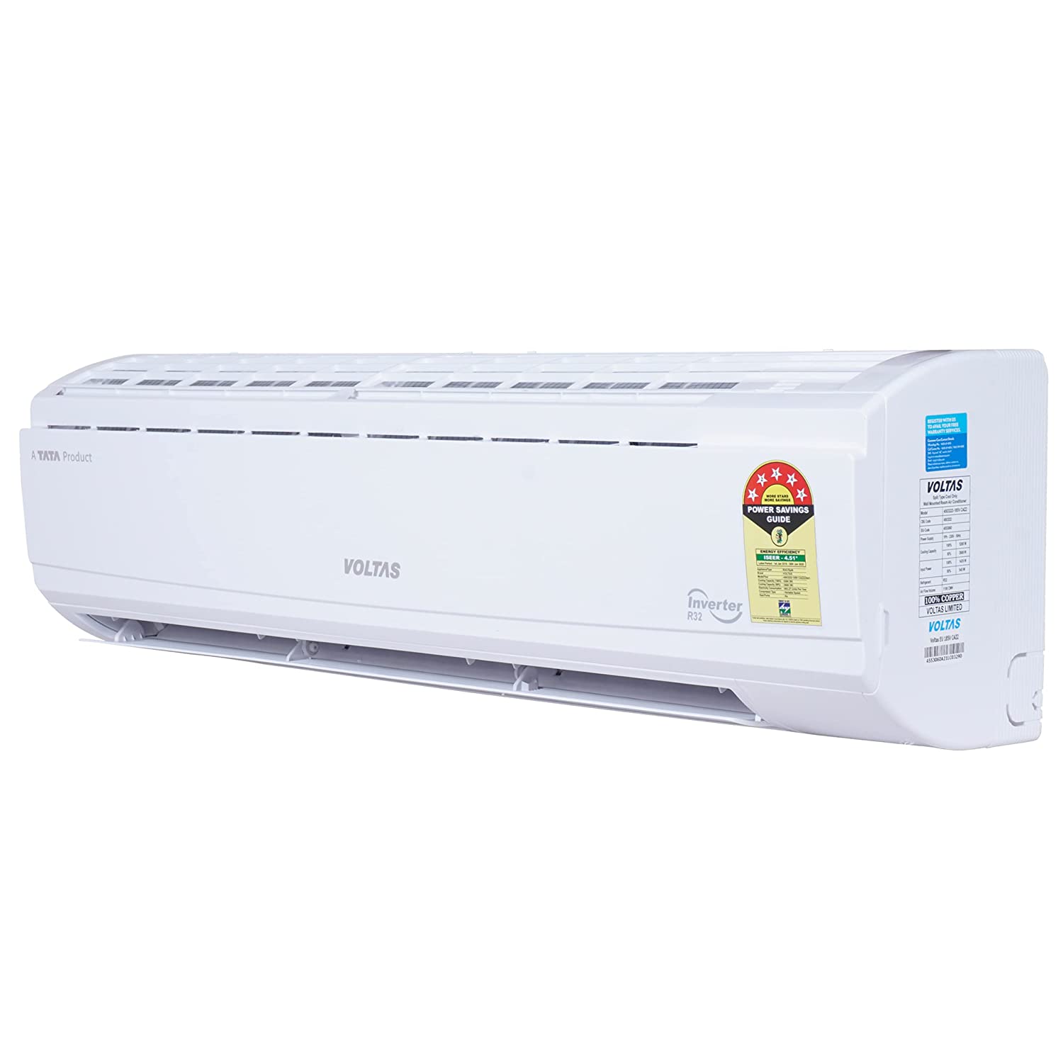 Voltas Split 1.5 ton Air Conditioner SAC 185V CAZZ, White, (4503222)