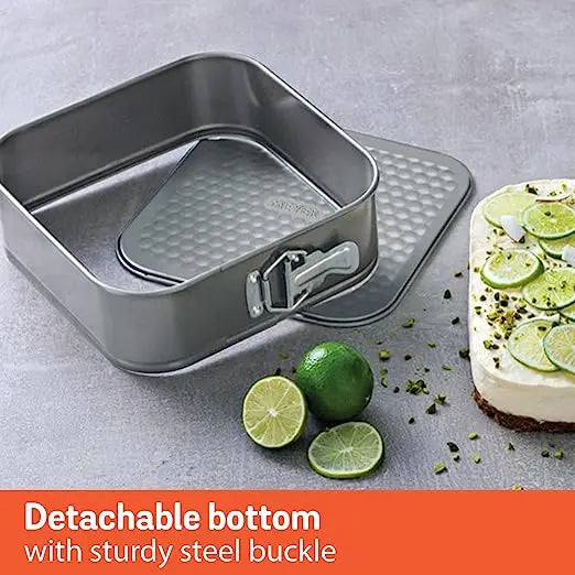 Meyer Bakemaster Non Stick Square Springform Cake Pan 23cm Grey