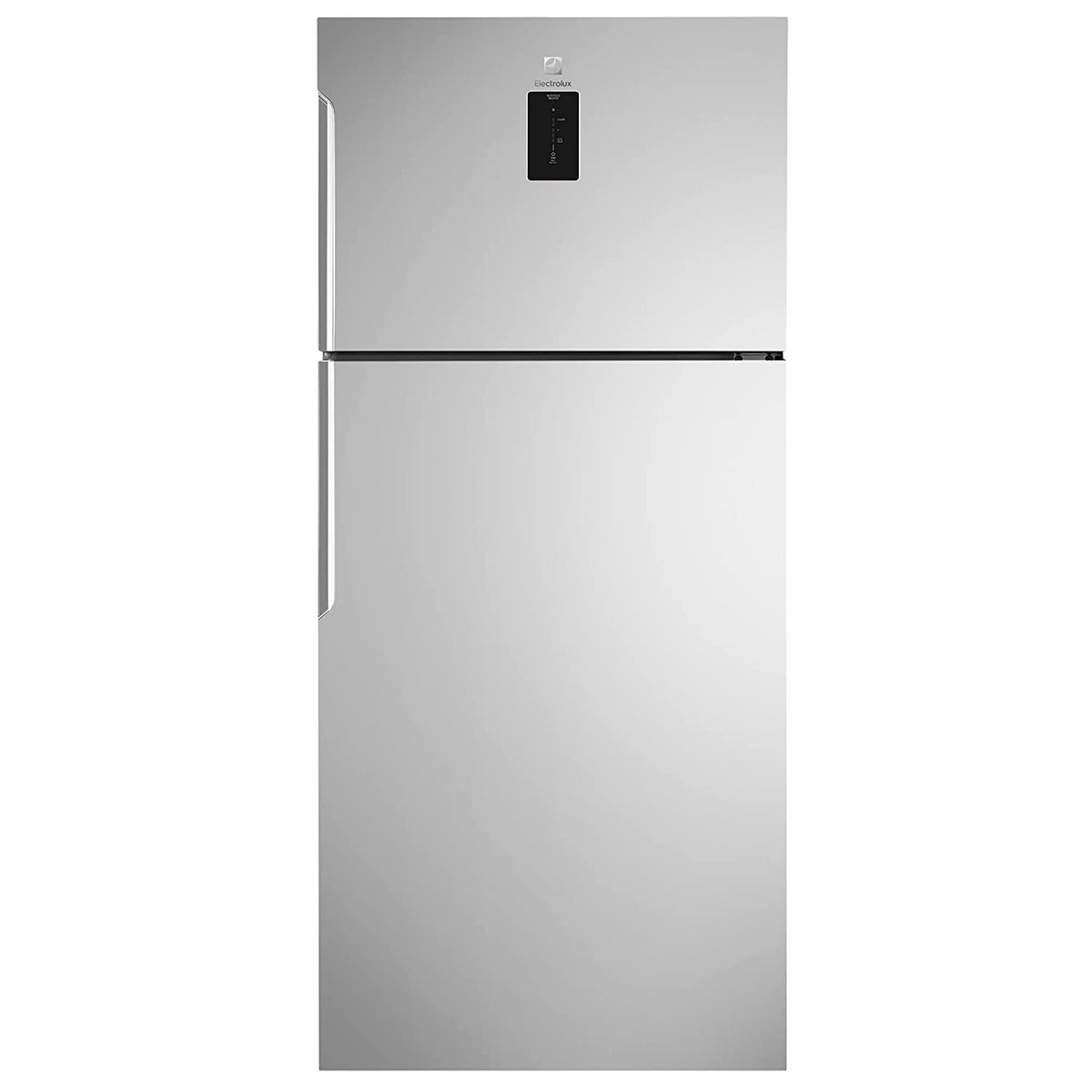 Electrolux ETE5700C 573 L top freezer refrigerator, front view with digital display and vertical handle