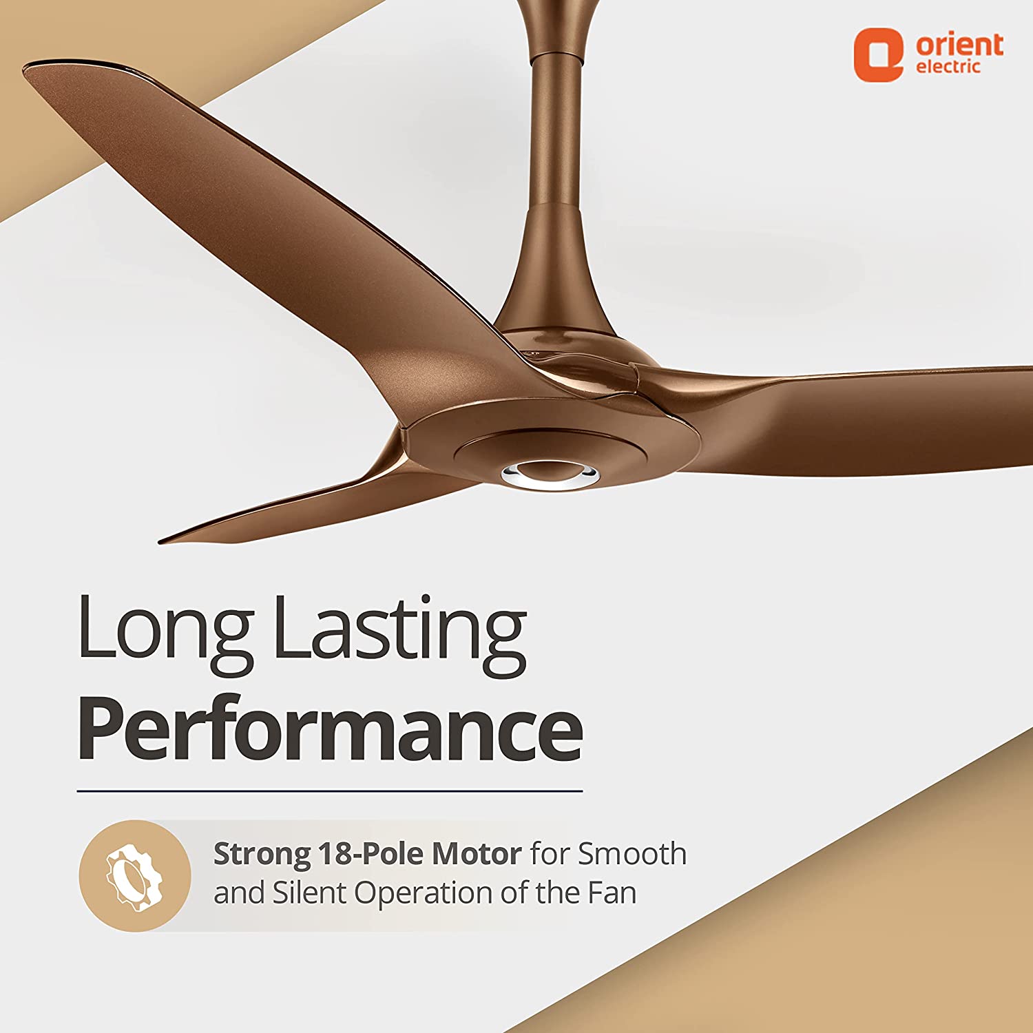 Orient Electric Aeroquiet 1230 mm Ceiling Fan Caramel