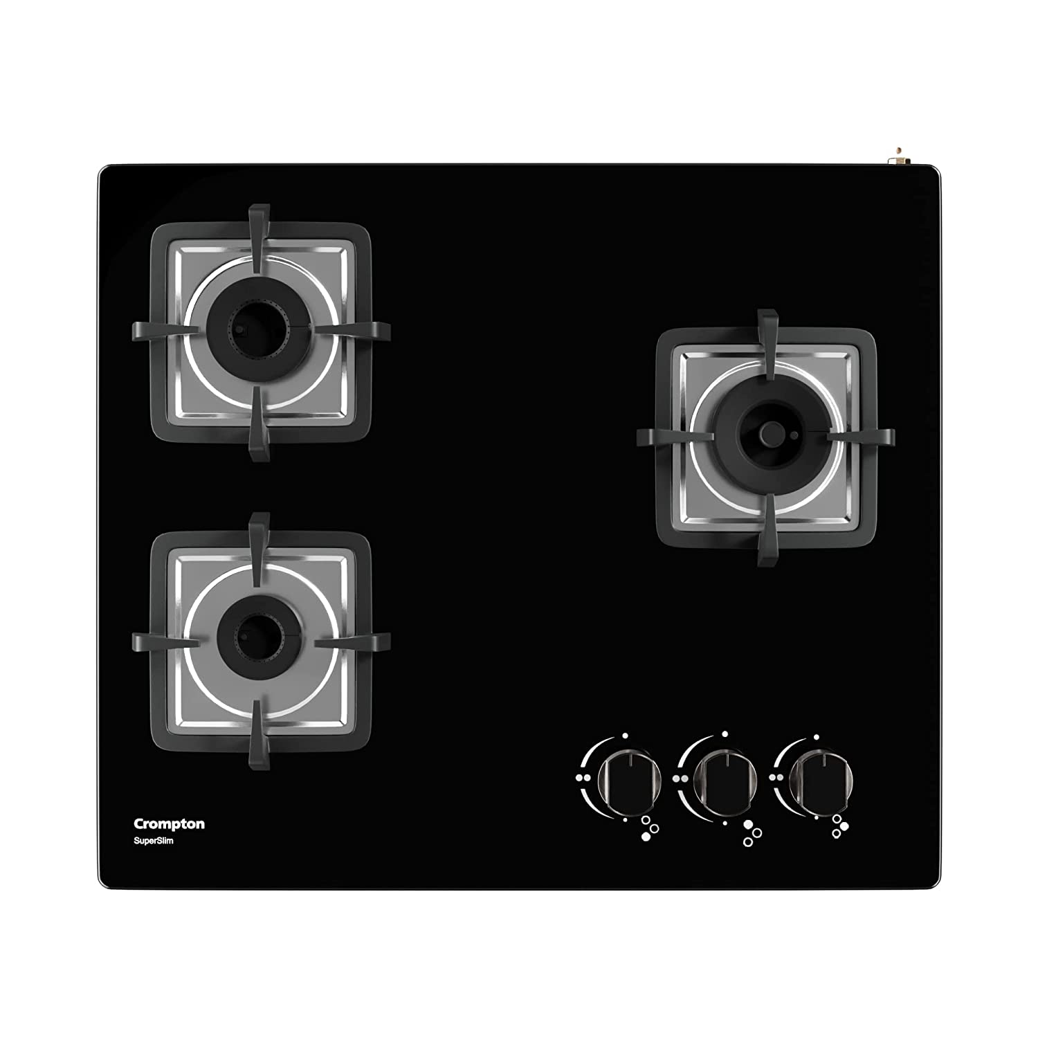 Crompton TAB-SUHB603-MBL Super Slim Gas Hob 60cm 3burner AI