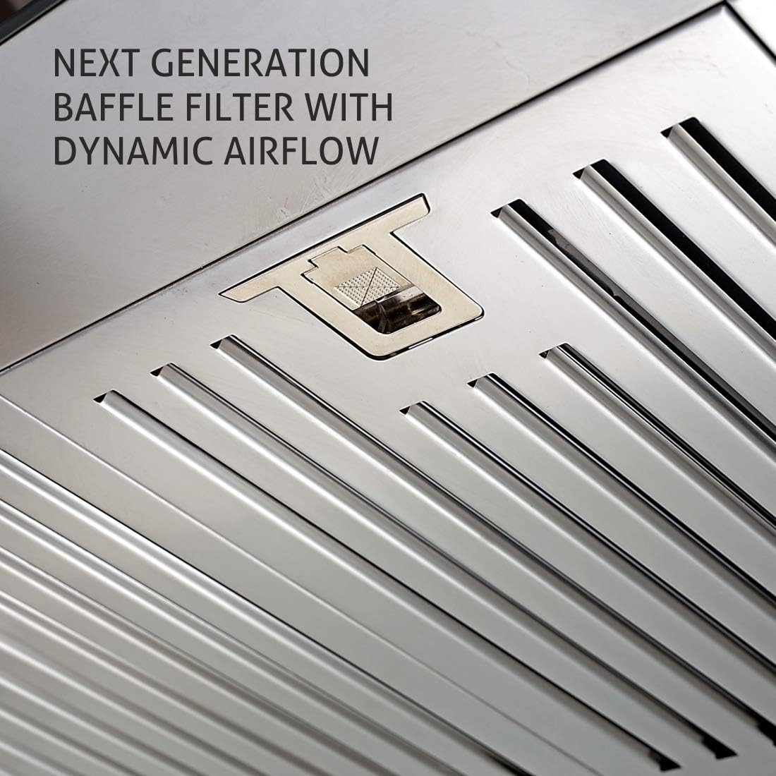 Glen 76cm 1250m3/hr Auto Clean Wall Mounted Kitchen Chimney 2 baffle Filters Touch Controls (6005, Black)