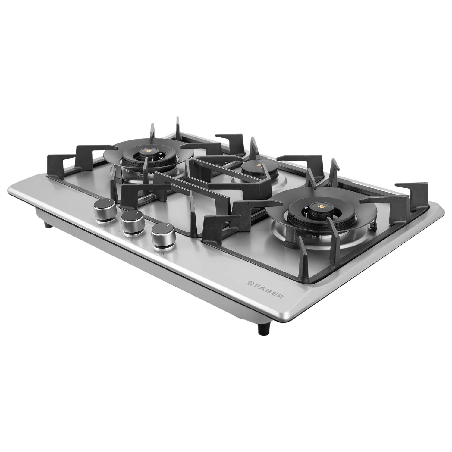 Faber INSPIRIA 753 BR AI FFD SS PNG HOB - Premium Stainless Steel Gas Cooktop