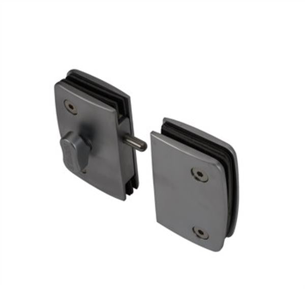 hafele 911.12.047 Chrome Polished WC Indicator Lock For Double Glass Doors For 8 To 10 mm Glass