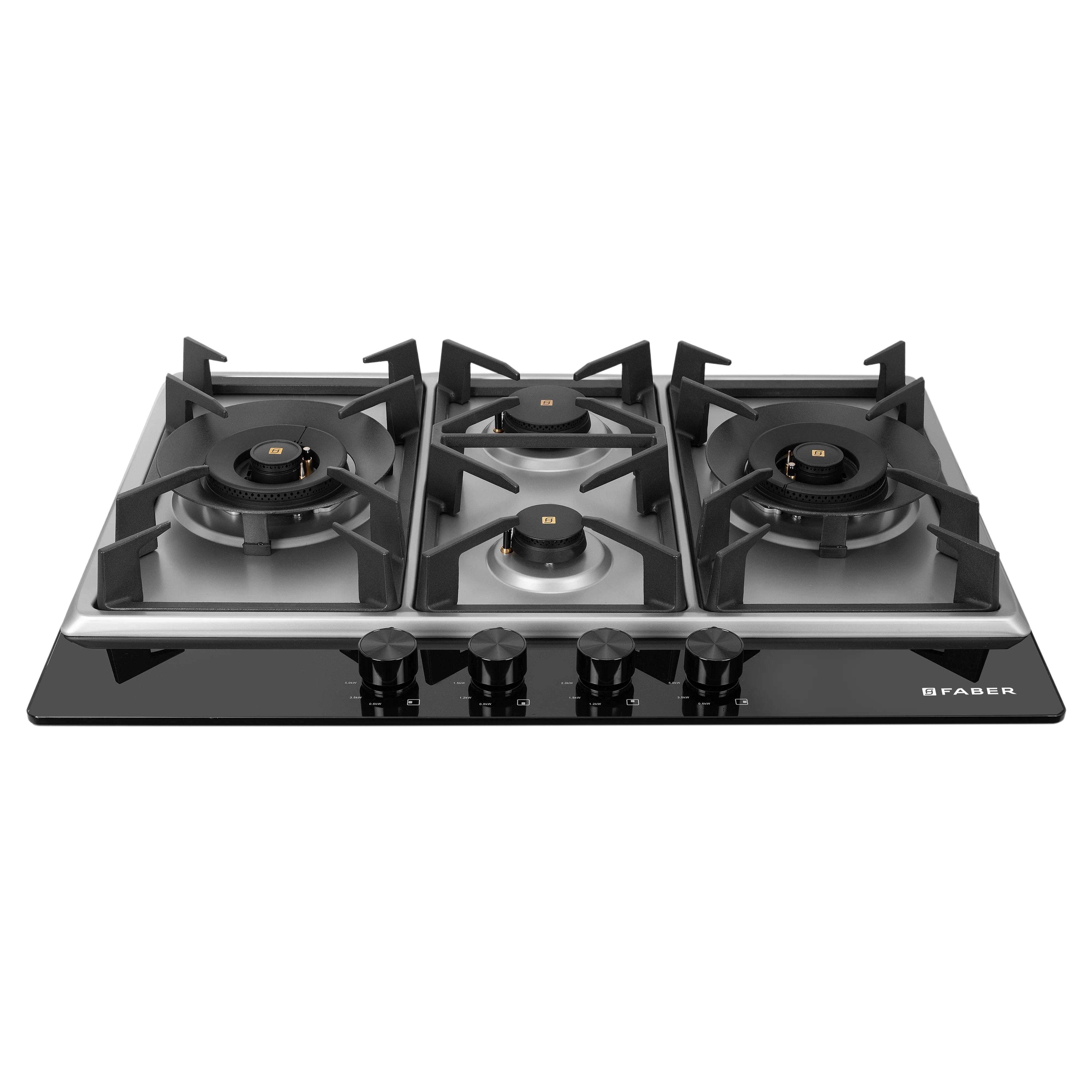 Faber INSPIRIA 754 BR AI FFD GS PNG 4-Burner HOB: Sleek and Efficient Cooking