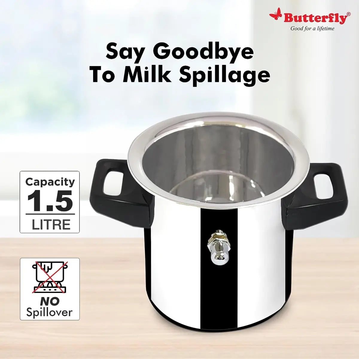 Butterfly Blueline SS Milk Boiler 1.5 LTR