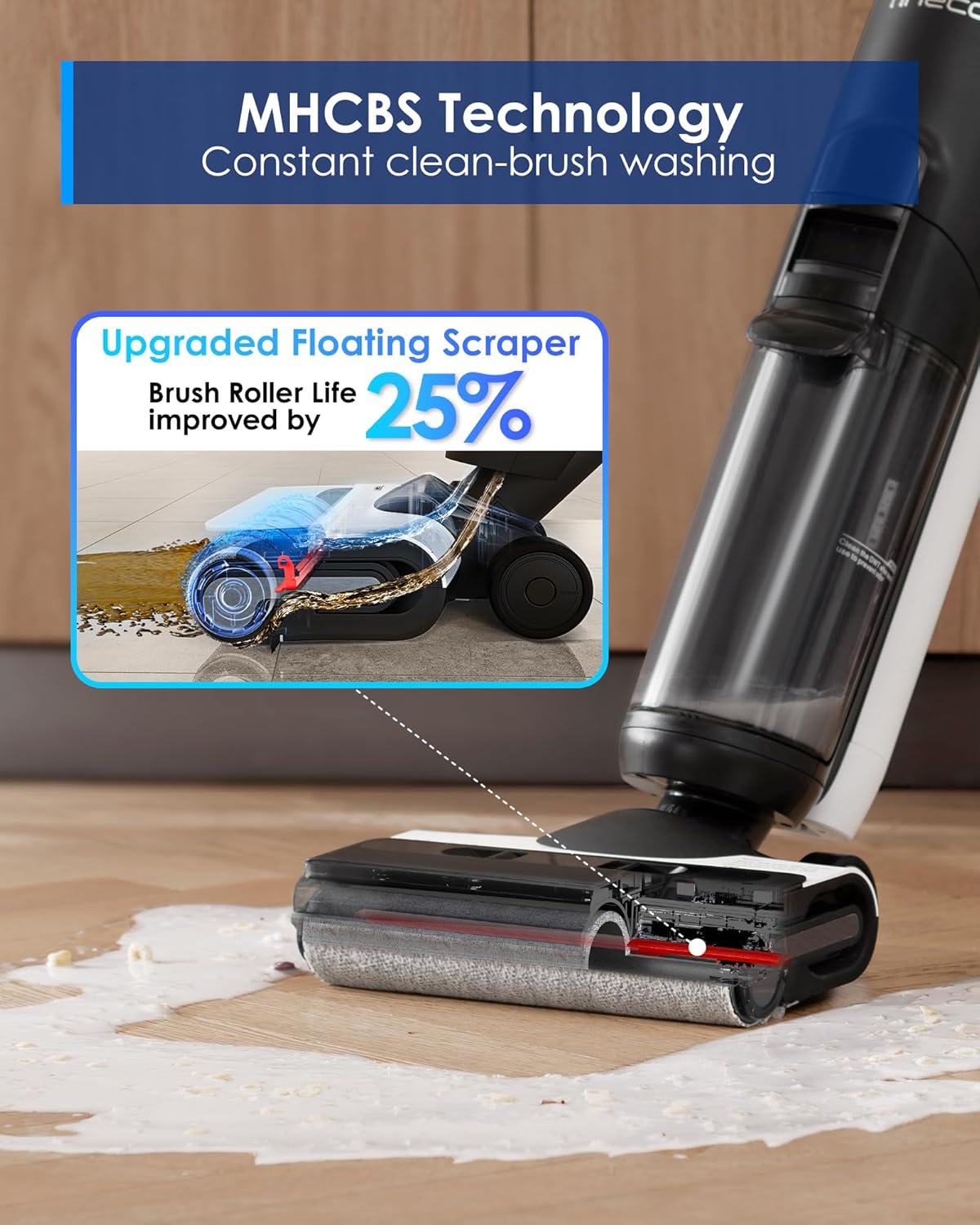 Tineco Floor ONE Switch S6 Cordless Vacuum Cleaner, 5-in-1 Smart Multi-Function Mop with FlashDry Self-Cleaning and MHCBS Tech - Wet & Dry Capabilities