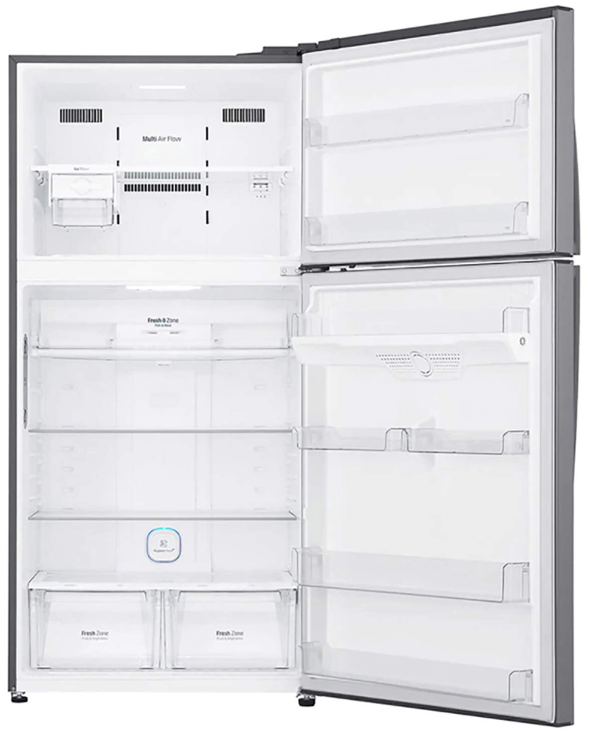 LG 630 L 3 ஸ்டார் ஃப்ரோஸ்ட் இல்லாத இன்வெர்ட்டர் ஹைஜீன் ஃப்ரெஷ்+ டபுள் டோர் ரெஃப்ரிஜிரேட்டர் (GR-H812HLHQ)