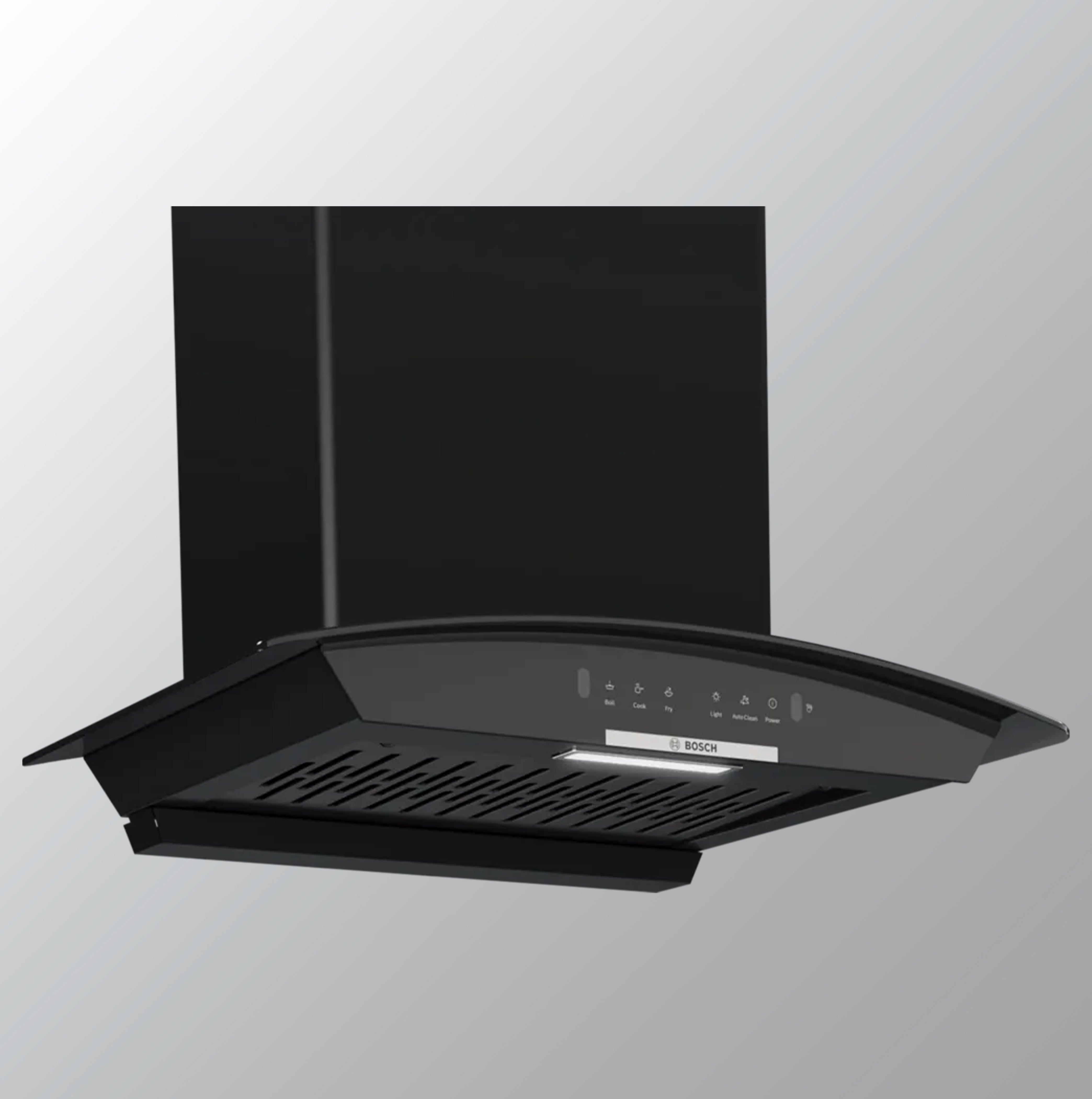 Bosch 60cm Black Chimney Wall-Mounted Cooker Hood - dwA68IJ60I