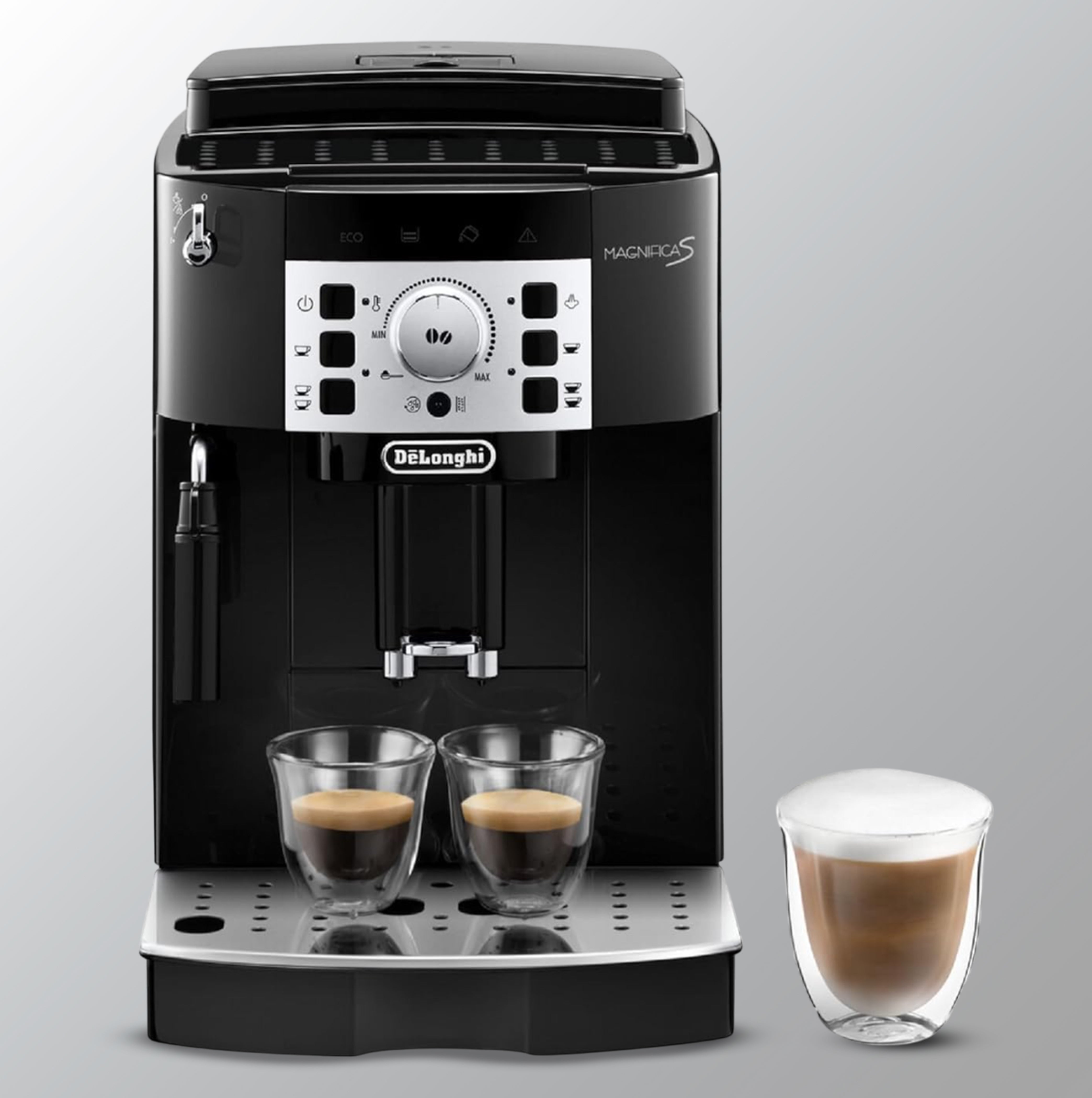 Delonghi Ecam22.110.B|Magnifica|Bean To Cup Fully Automatic Coffee Machine With Adjustable Grinder|Espresso,Cappuccino,Latte & More Recipe Options|15 Bar Pressure|Free Demo & Installation(Bla