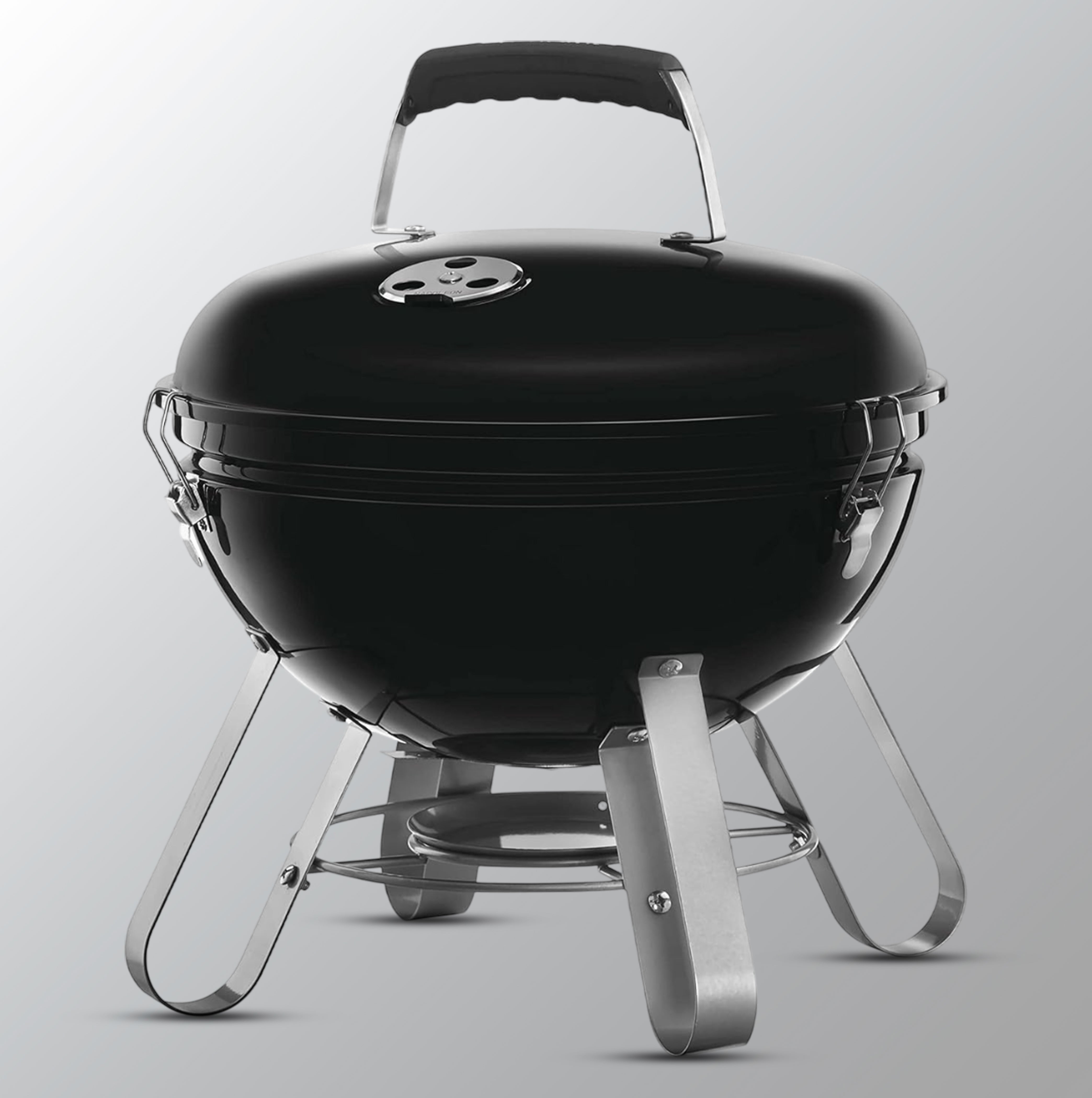 Napoleon 14 - INCH Portable Charcoal Grill - Black, (NK14K-LEG)