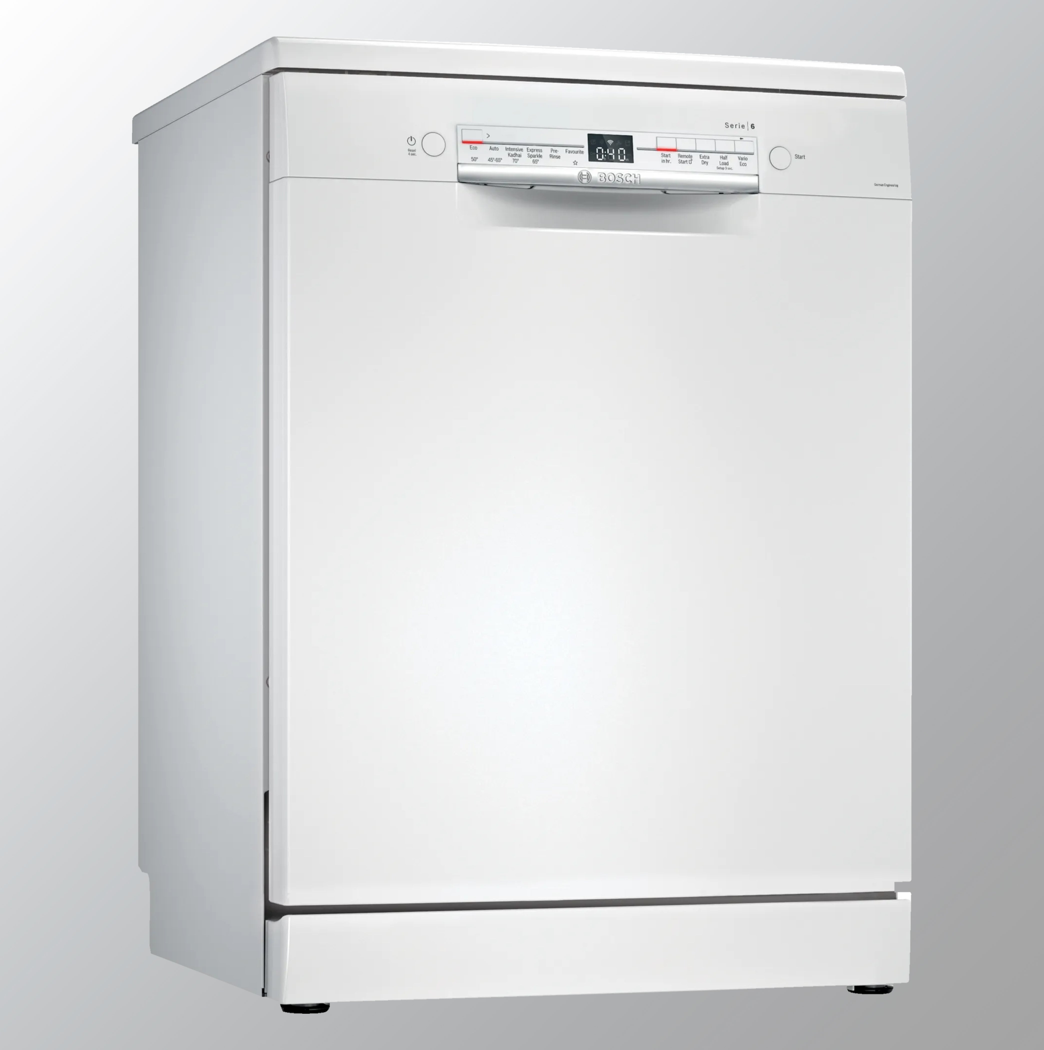 Bosch 13 Place Settings ஃப்ரீஸ்டாண்டிங் டிஷ்வாஷர் (SMS6ITW00I, வெள்ளை)