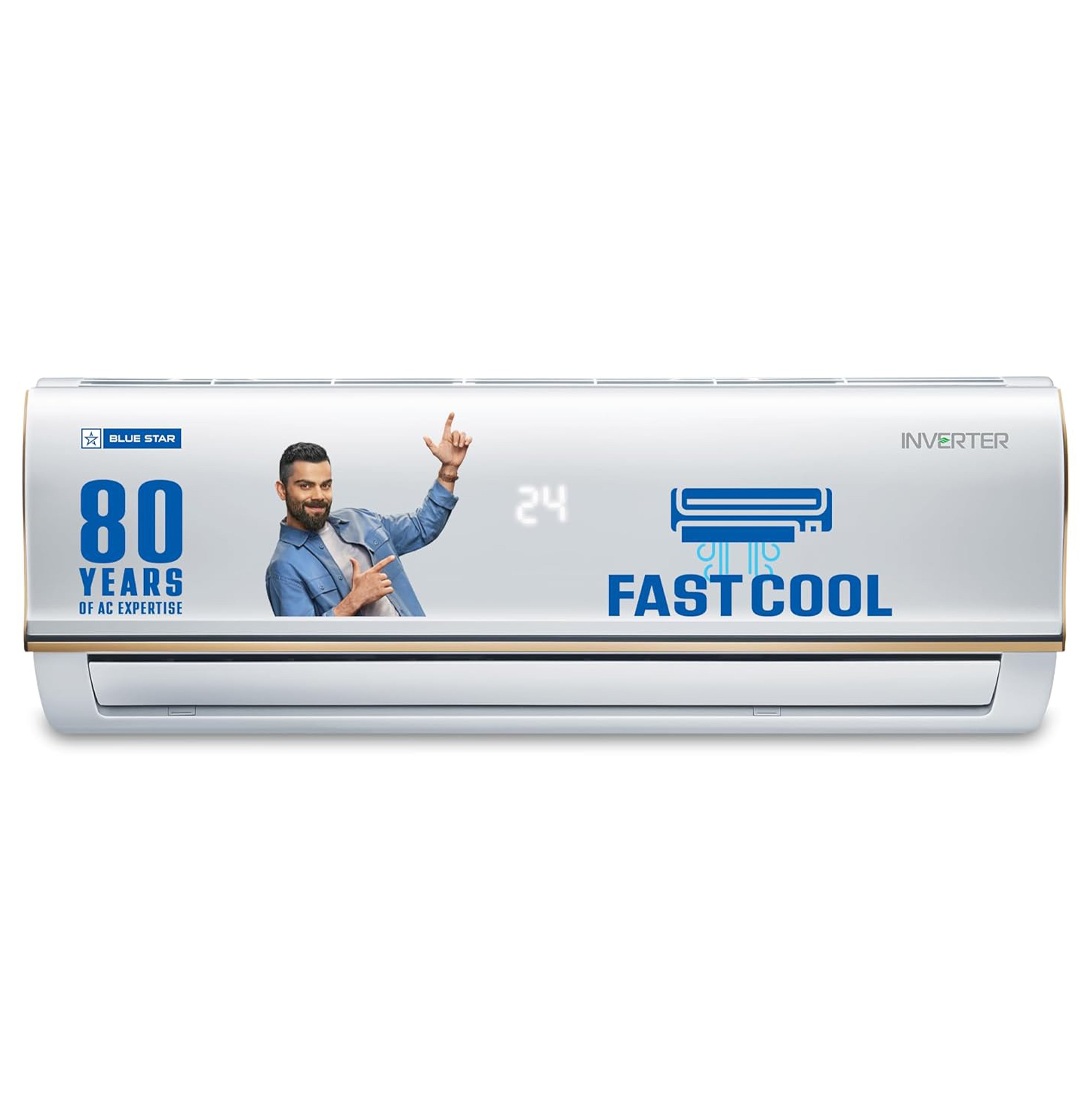 Blue Star Inverter Split Ac Ic309Rbtu 0.8Ton 3Star White