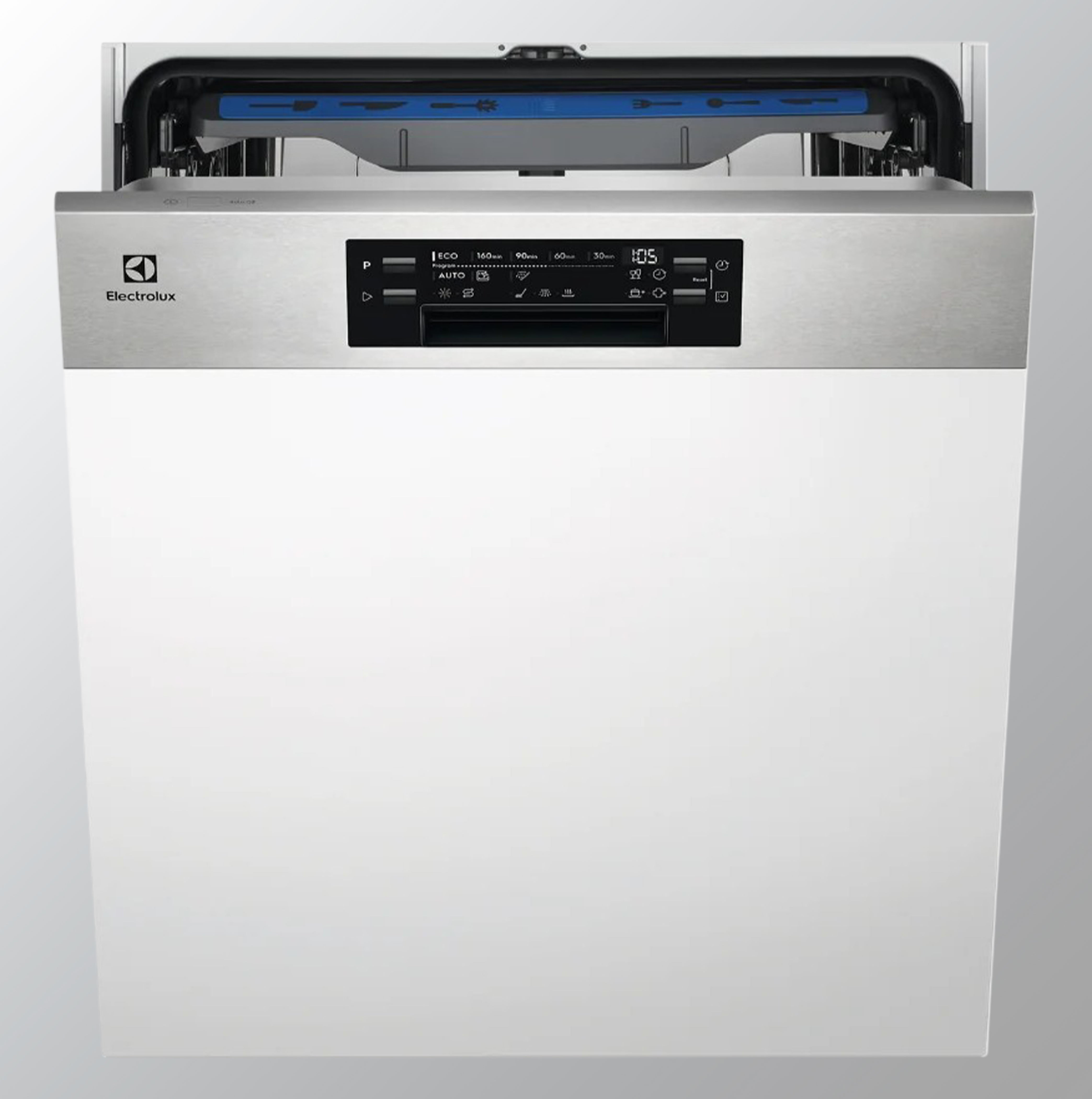 Electrolux EEM48300IX 60Cm Ultimate Care 700 Semi Integrated Dishwasher with 14  Place Settings