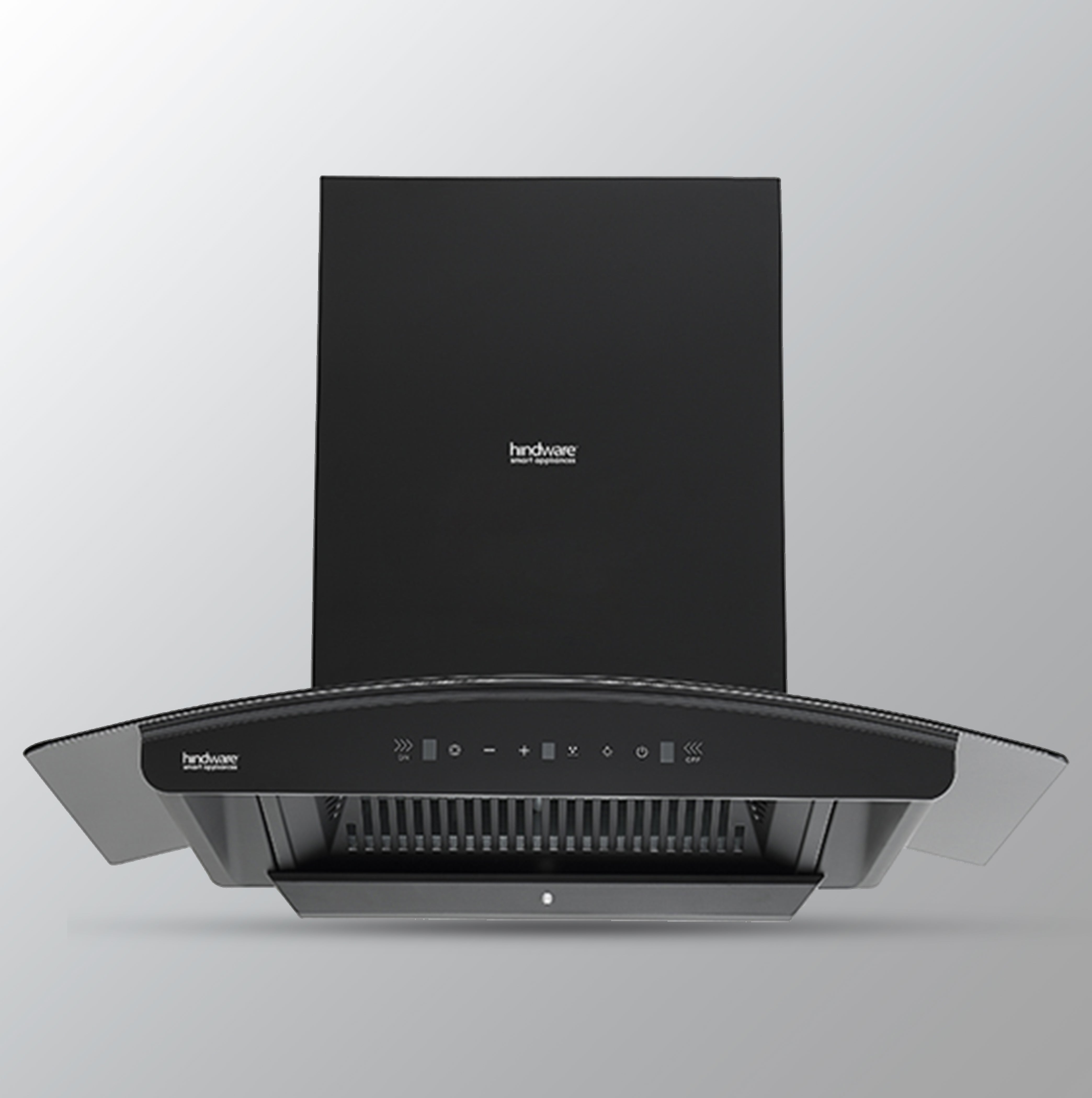 Hindware Zinnia Chimney 75Cm Touch Control Black